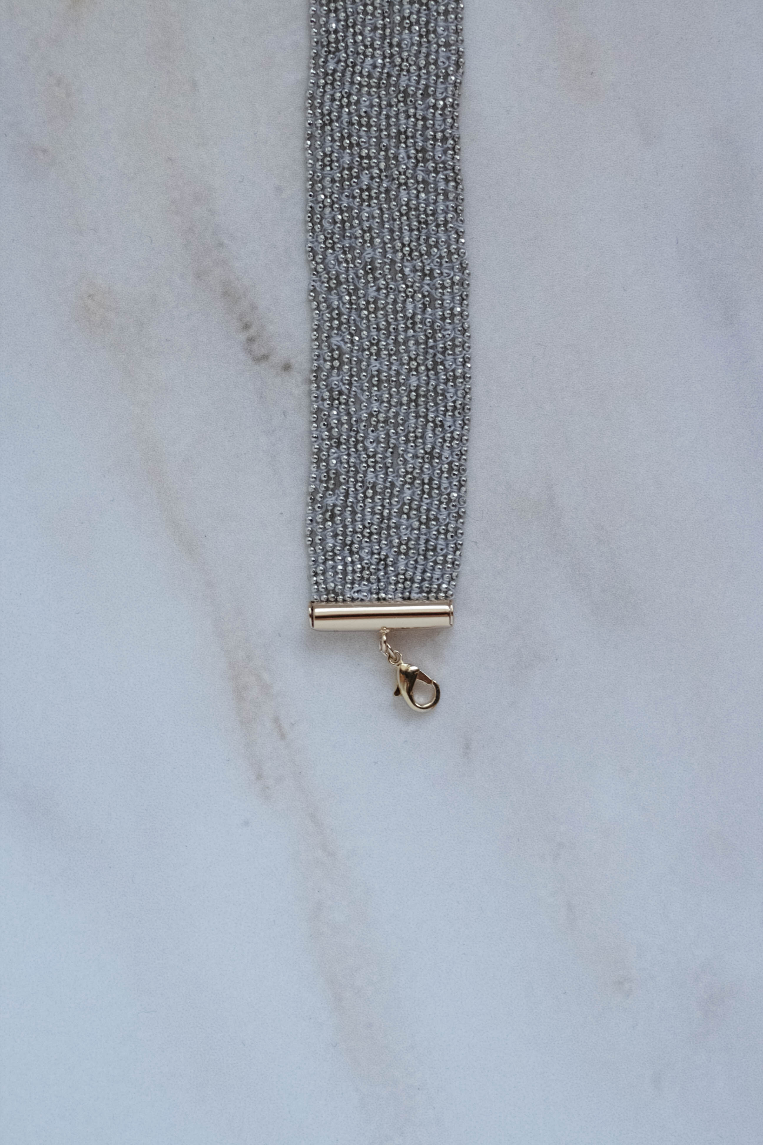 Shimmer Beaded Chain Bracelet for Women - Elegant Crystal & Pearl Jewelry Gift for Birthday, Anniversary - Perfect for Parties, Weddings & Special Occasions