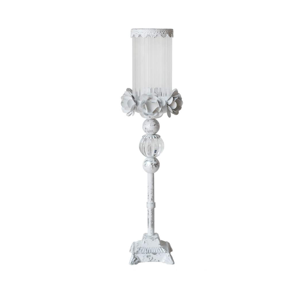 Vintage Metal Crystal Candlestick Holder with Glass Dome - Elegant Candelabra for Coffee Table, Dining Table, Wedding & Christmas Decor (Set of 2) - Perfect for Romantic Dinners, Holiday Centerpieces and Home Décor