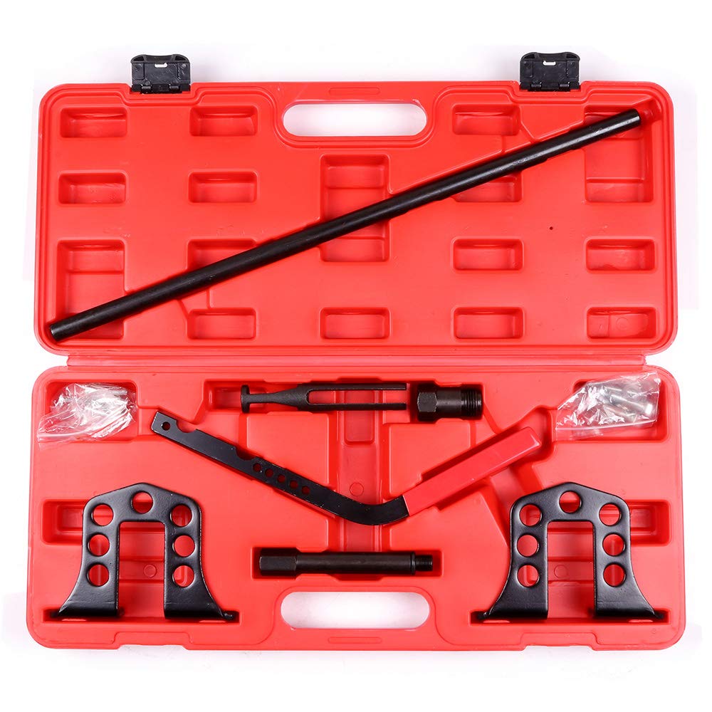 OCPTY Spring Disassembly Tool Kit with Iron Handle - Compatible with Most Domestic & Import Cars - Perfect for DIY Car Repairs & Suspension Maintenance