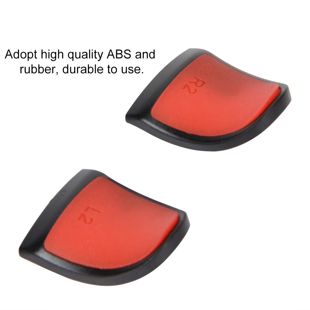 Cuifati L2 R2 Trigger Extender for PS4 Controller - Soft Touch Grip, Anti-Slip Game Improvement Adjuster for Playstation 4/PS4 Pro/PS4 Slim (Red) | Enhanced Gaming Comfort for Long Sessions & Competitive Play