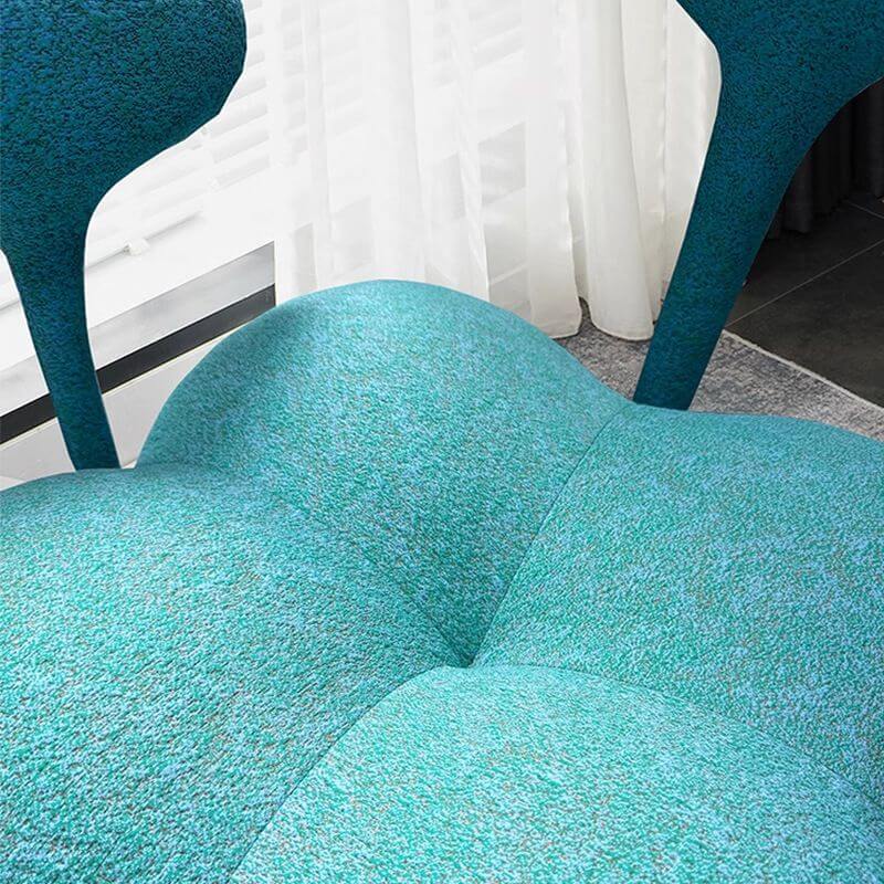 Stylish Solid Color Armchair with Fixed Back & Multicolor Upholstery - Button Tufted Design, 4 Sturdy Legs - Perfect for Living Room, Office or Reading Nook