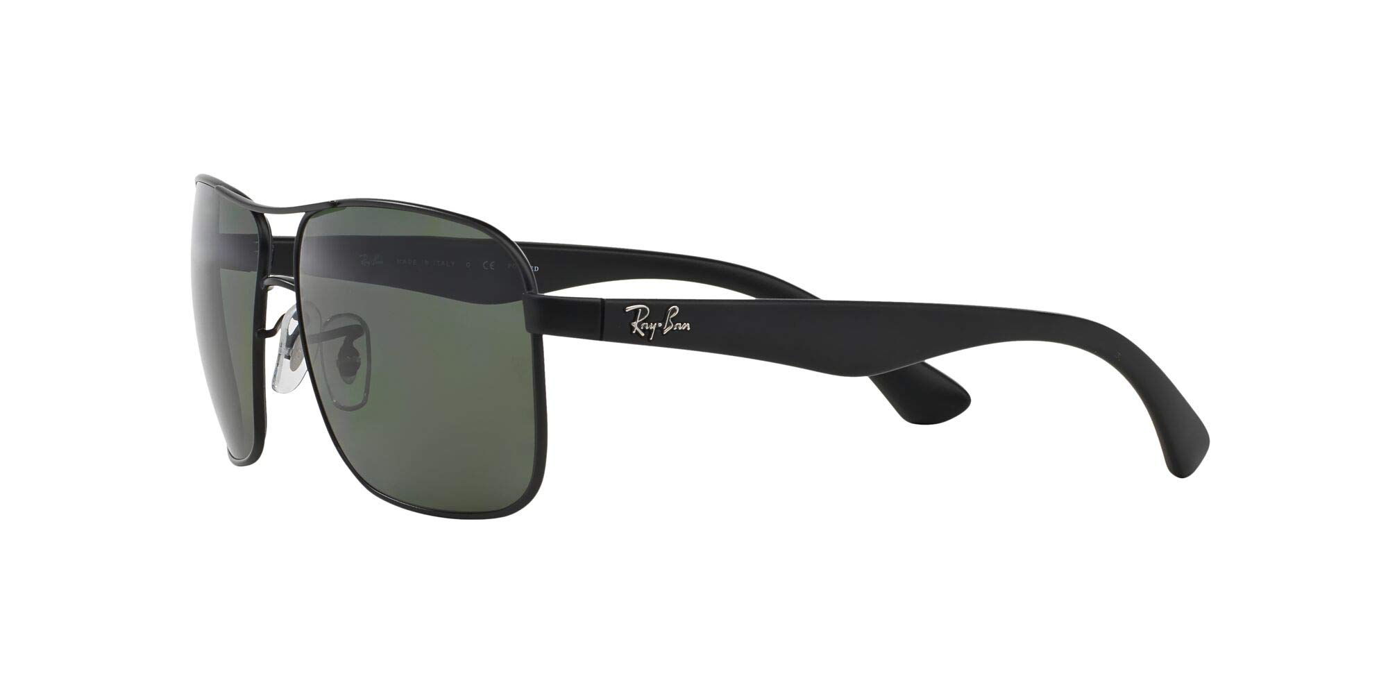 Ray-Ban RB3516 Metal Square Sunglasses for Men – Polarized UV Protection, Classic Aviator Style – Perfect for Driving, Outdoor Sports & Fashion Accessories