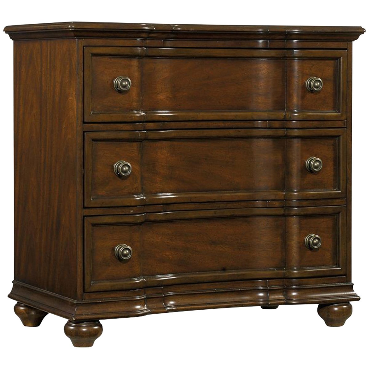 Hooker Furniture Leesburg Bachelor's Chest in Mahogany - Stylish Bedroom Dresser with 5 Drawers for Storage & Organization | Perfect for Small Spaces, Apartments & Guest Rooms
