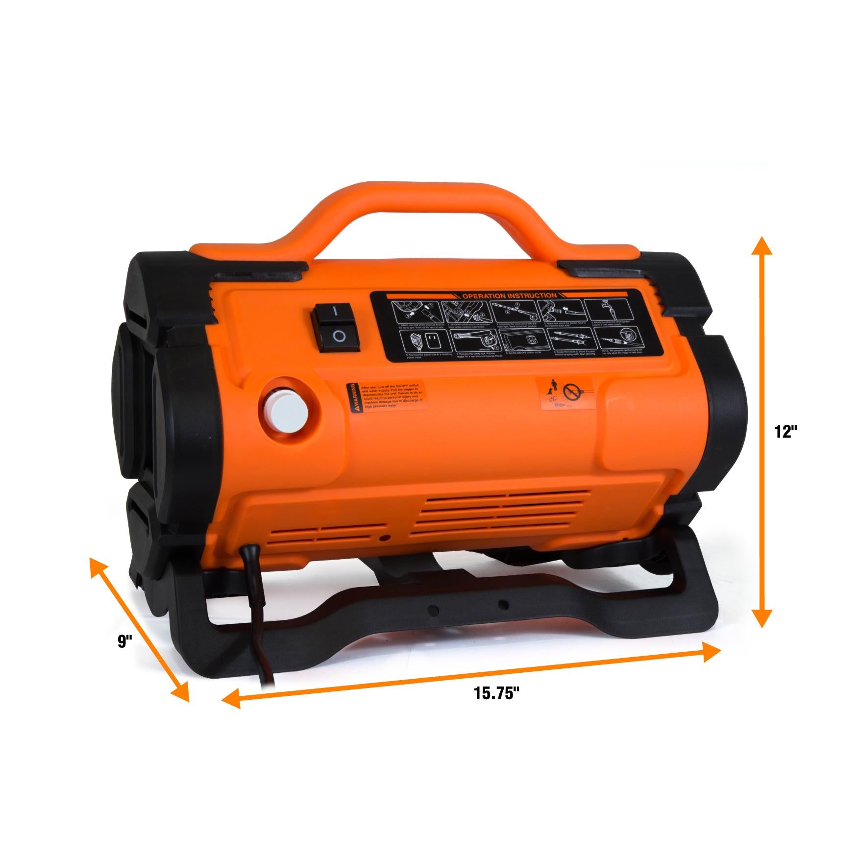 WEN PW1900 Electric Pressure Washer - 2000 PSI, 1.6 GPM, 13 Amp with Variable Flow Control | Perfect for Home Cleaning, Driveway Washing, and Outdoor Surface Maintenance