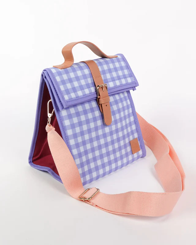 The Somewhere Co Sundown Lunch Satchel - Insulated Reusable Tote Bag for Work, Picnics & Outdoor Adventures