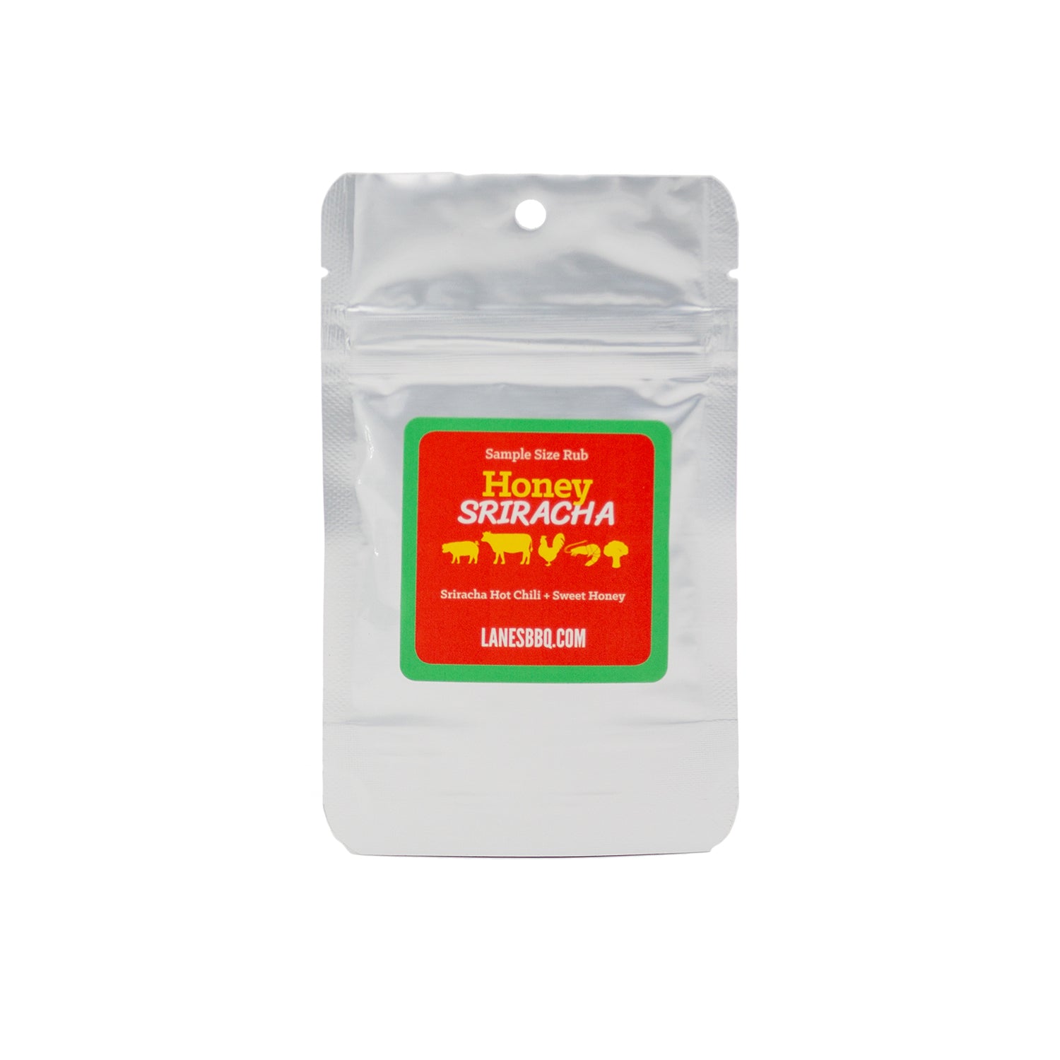 Honey Sriracha Rub - 0.5 oz Sample Bag | Spicy Sweet Seasoning for Chicken, Wings & BBQ | Perfect for Grilling, Roasting & Home Cooking