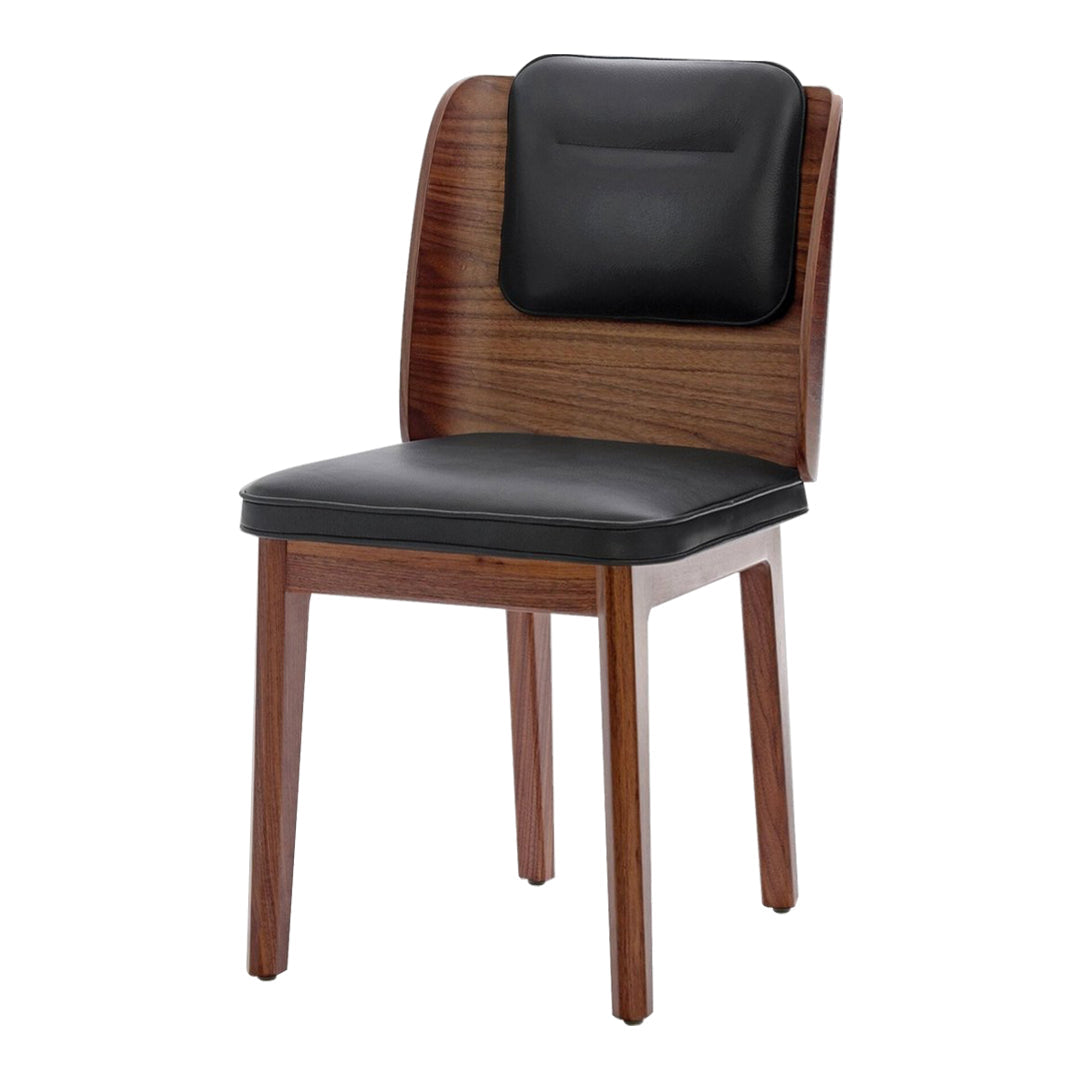 Boyd Dining Chair - Modern Wooden Dining Room Chair with Upholstered Seat - Perfect for Kitchen, Dining Room, and Home Decor
