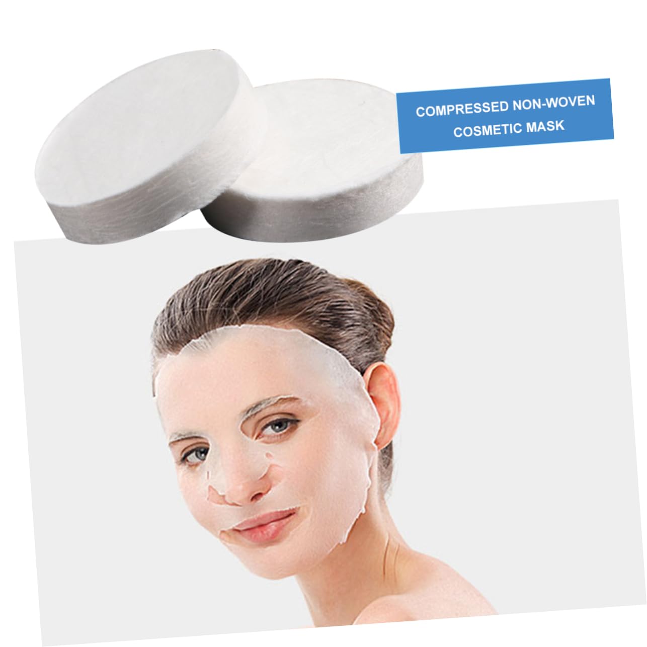 100pcs Compressed Face Masks for Women - DIY Skincare & Makeup Removal - Travel & Home Use
