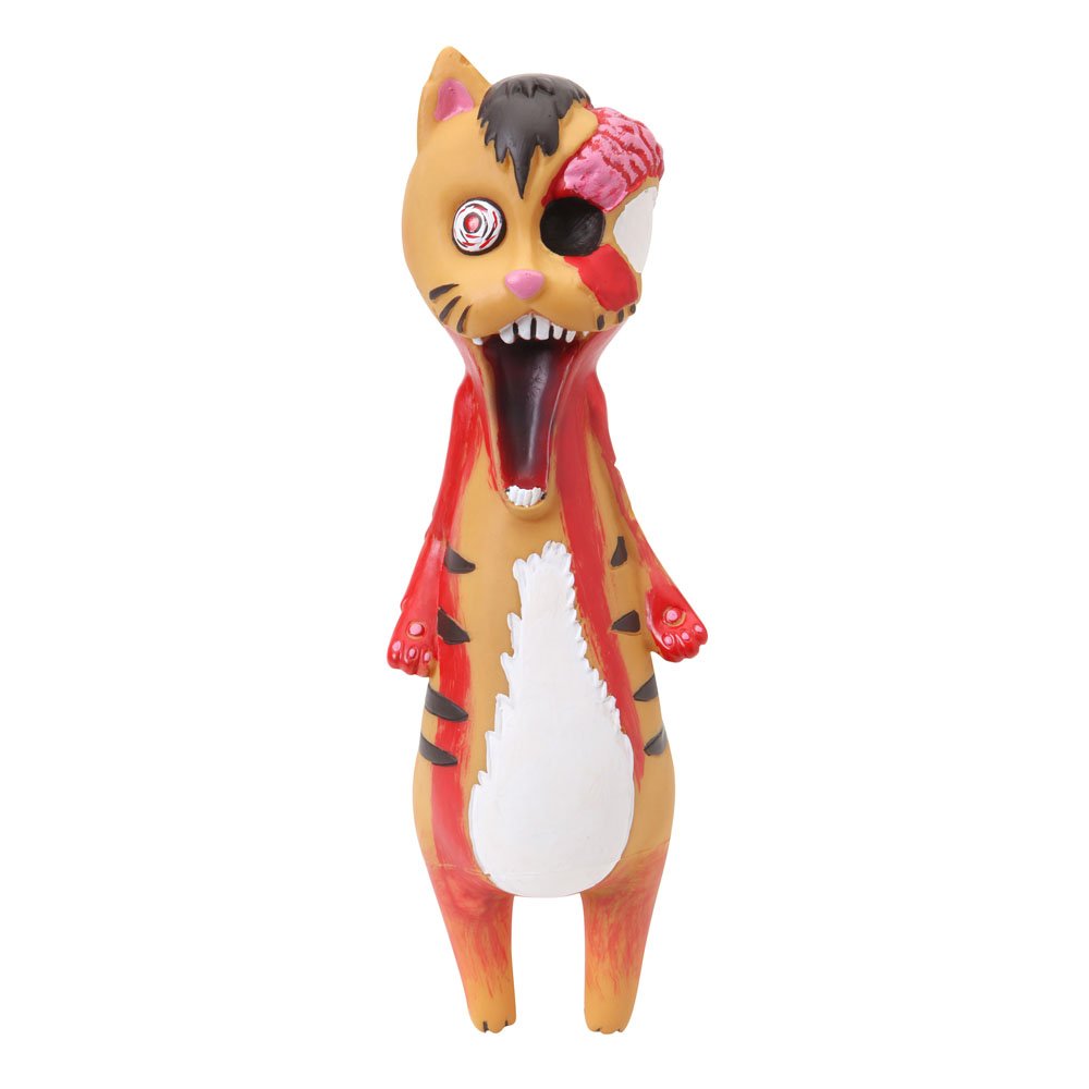 Dogit Vinyl Dog Toy - Zombie Cat Chew Toy for Small & Medium Dogs | Durable & Safe Pet Playtime | Perfect for Indoor & Outdoor Fetch Games