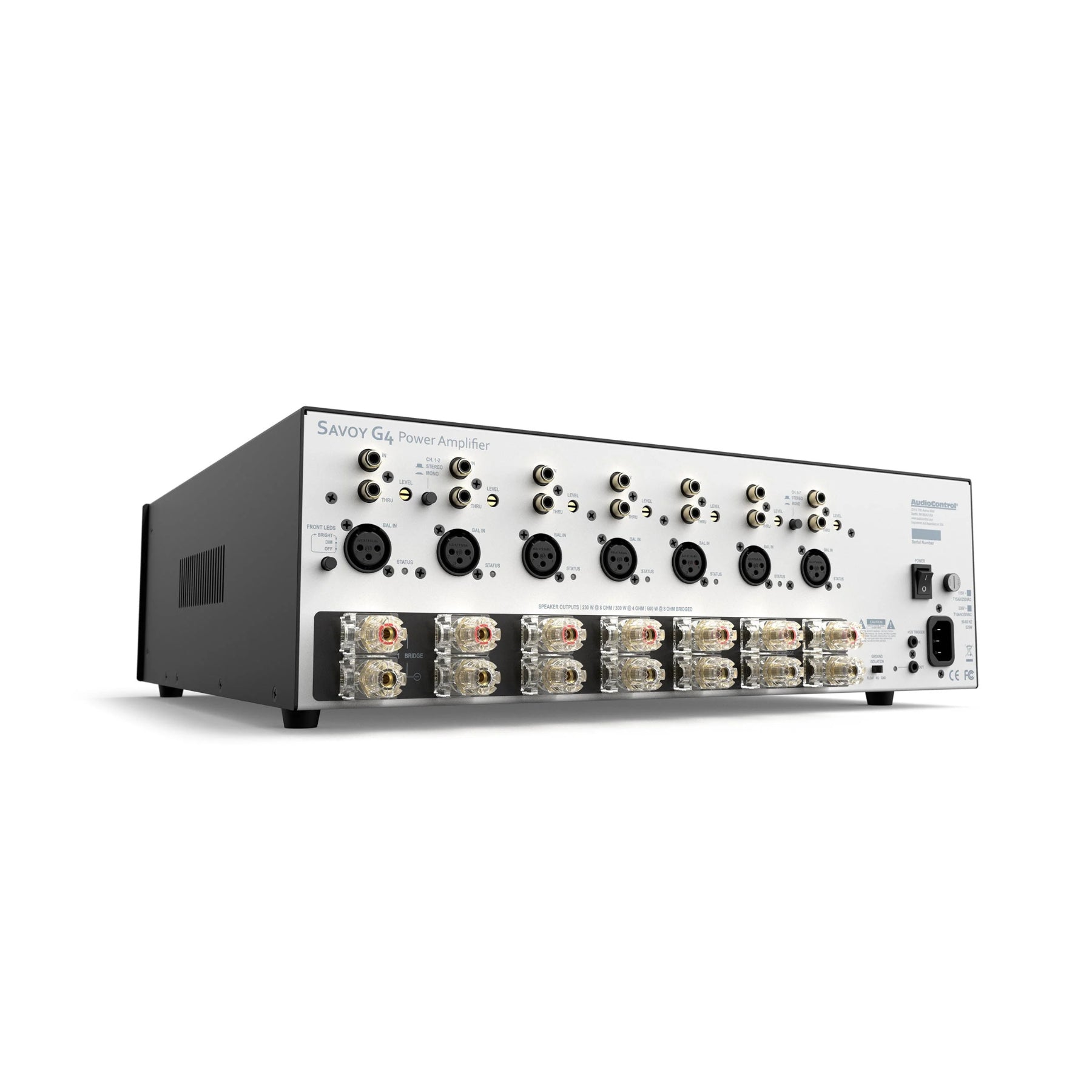 AudioControl SAVOY G4 7-Channel Power Amplifier - High-Performance Car Audio System for Home Theater & Multi-Zone Setup (Open Box)