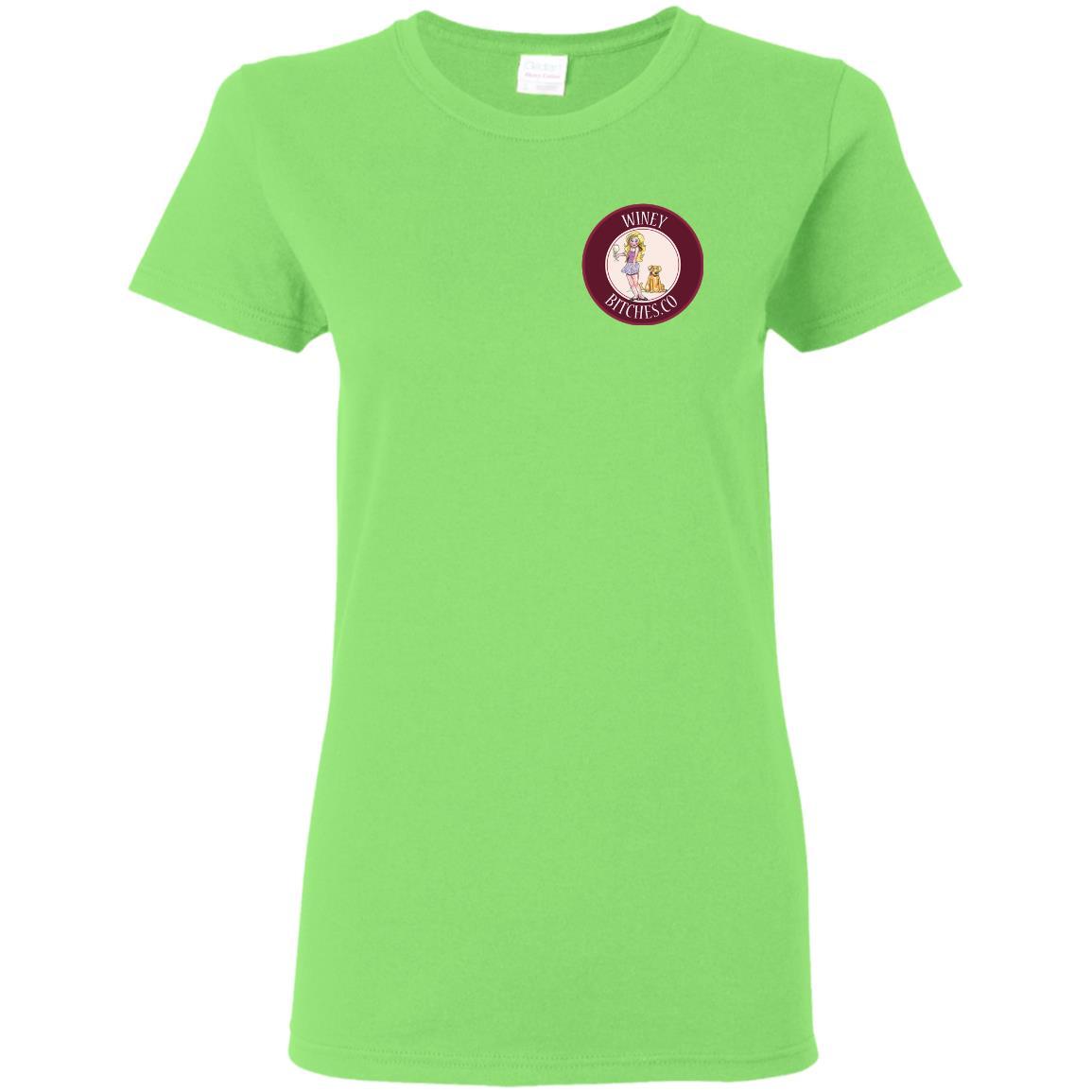 Funny Count Me In Ladies T-Shirt for Wine & Dog Lovers | Hilarious Gift for Women | Perfect for Wine Parties & Pet Lovers
