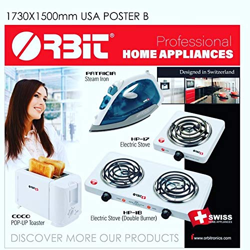 Portable Electric Single Burner Hot Plate - 1000W Countertop Stove for Cooking, Boiling & Warming - Perfect for Dorms, Apartments, RVs & Small Kitchens