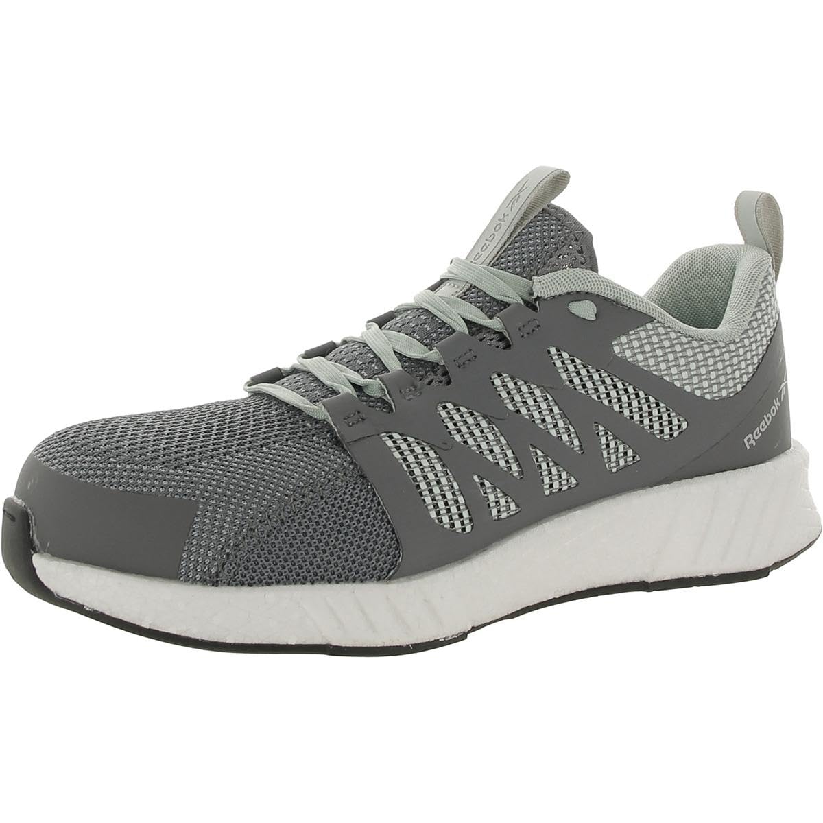 Reebok Women's Rb316 Fusion Flexweave Safety Toe Athletic Work Shoes - Grey - Lightweight & Comfortable for Construction, Warehouse & Industrial Work
