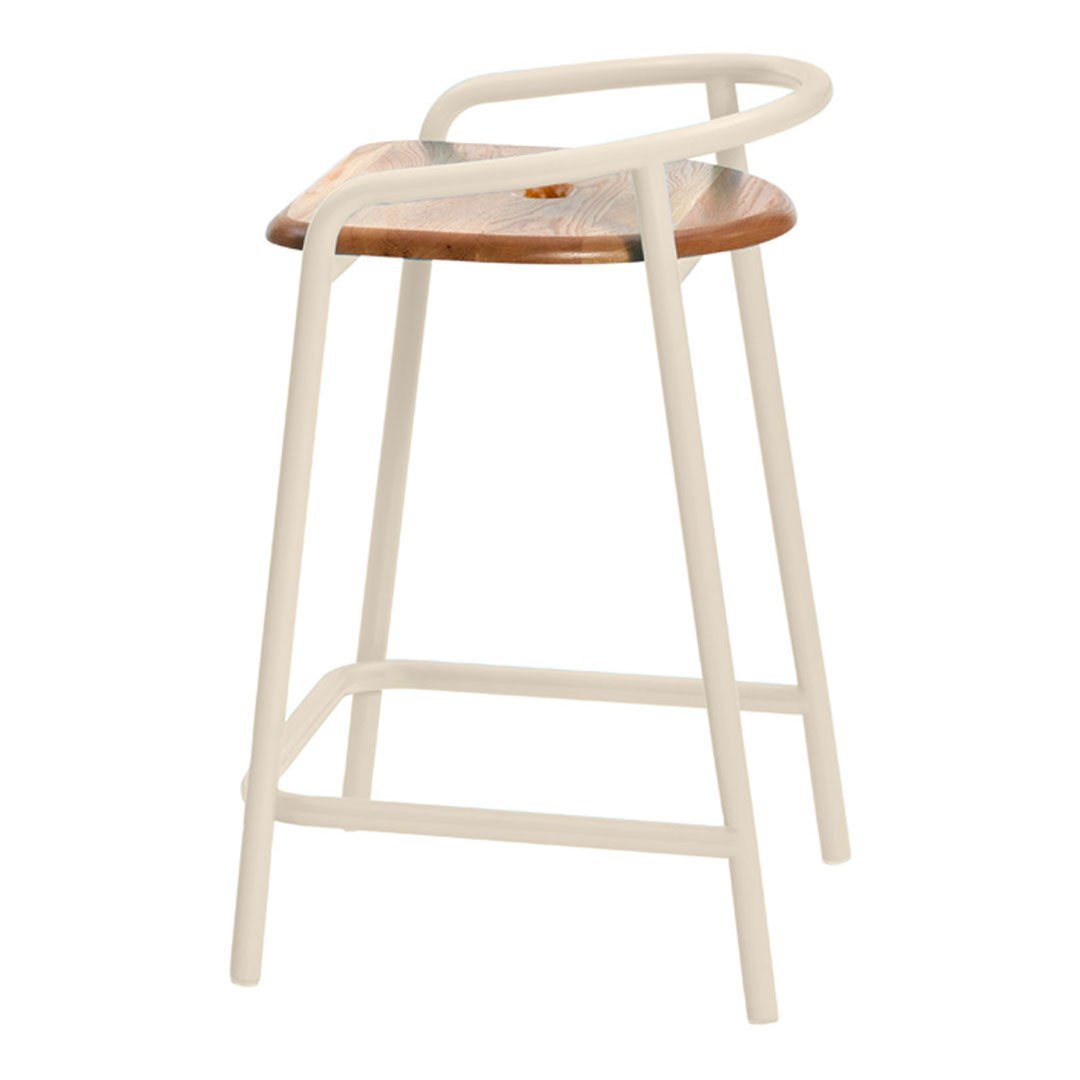 Modern Bender Counter Stool - Adjustable Height Bar Stool with Back Support for Kitchen Island, Breakfast Nook & Home Bar - Comfortable & Stylish Seating Solution
