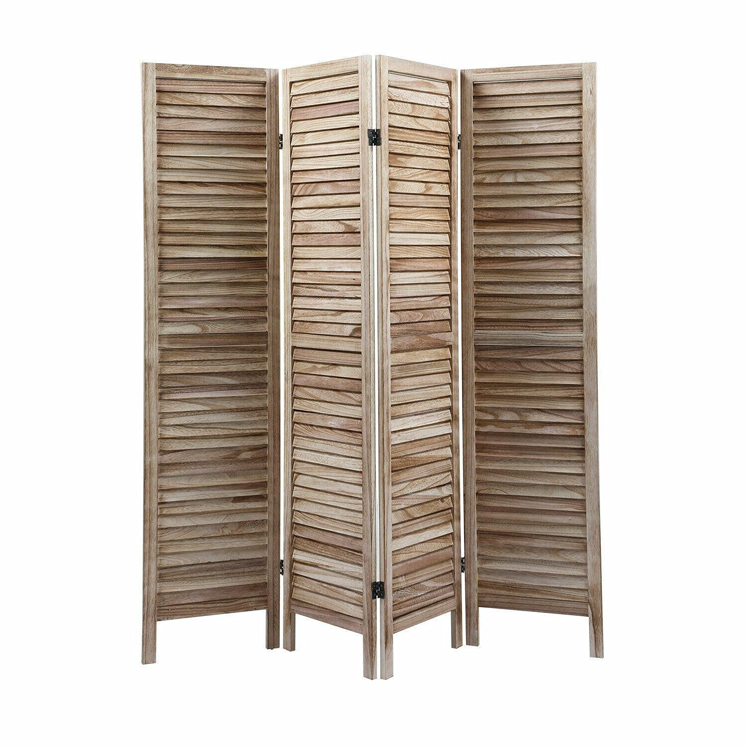 4 Panel Folding Room Divider - Privacy Screen, Wall Partition & Room Separator for Home, Office, Dorm or Event Space | CompreDH