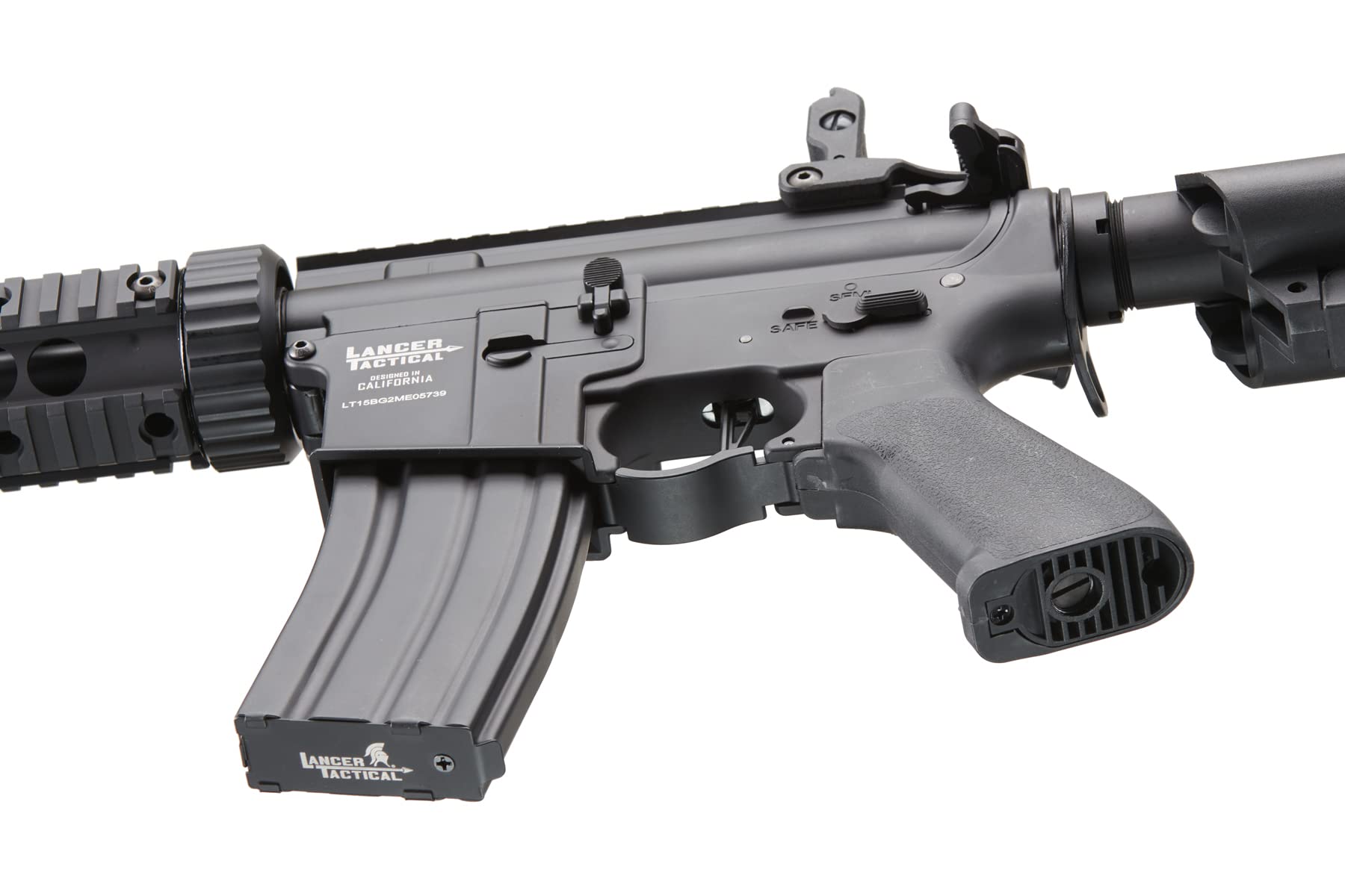 Lancer Tactical Gen 2 Proline Full Steel Airsoft AEG Rifle - M4 Style with Fast Trigger & MOSFET | Includes Battery & Charger | Perfect for Airsoft Battles, Training & Tactical Games