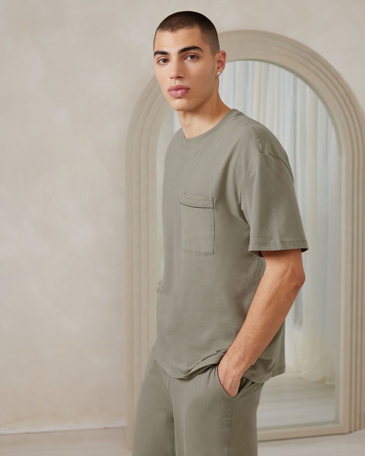 Organic Cotton Crew Neck Short Sleeve Pajama Set for Women - Soft & Breathable Sleepwear - Perfect for Summer Nights & Lounge Wear