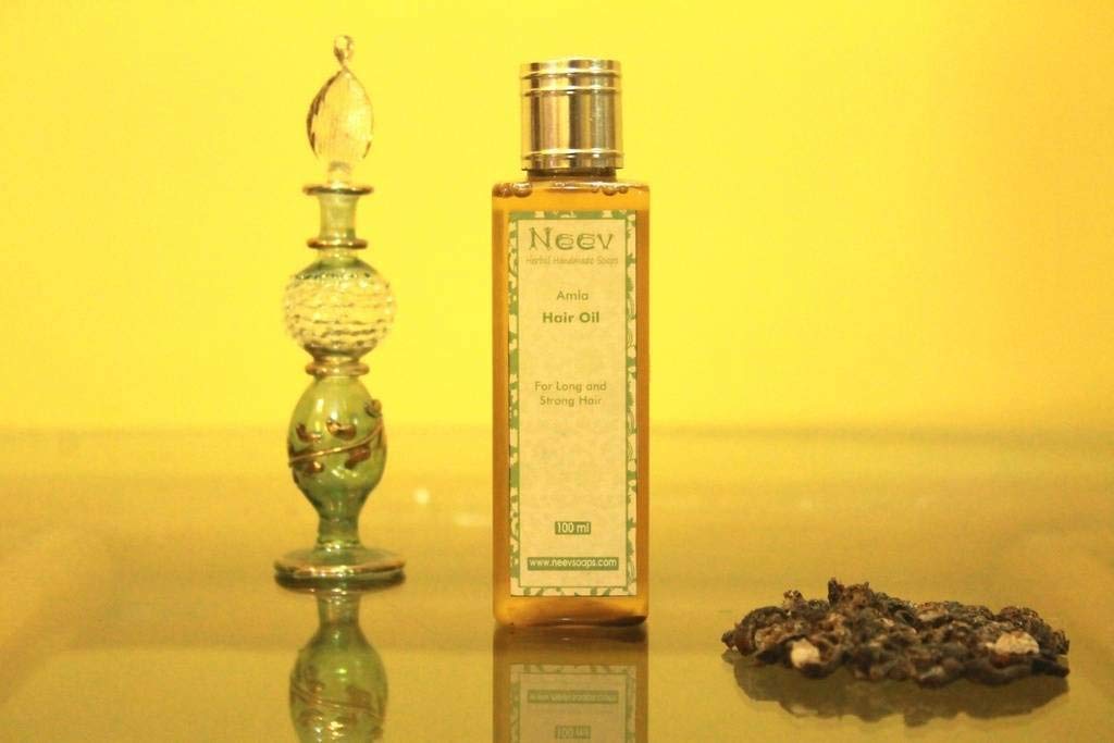 Neev Amla Hair Oil for Long & Strong Hair Growth - 30ml | Natural Ayurvedic Treatment for Hair Fall Control & Scalp Care | Perfect for Daily Hair Nourishment & Styling