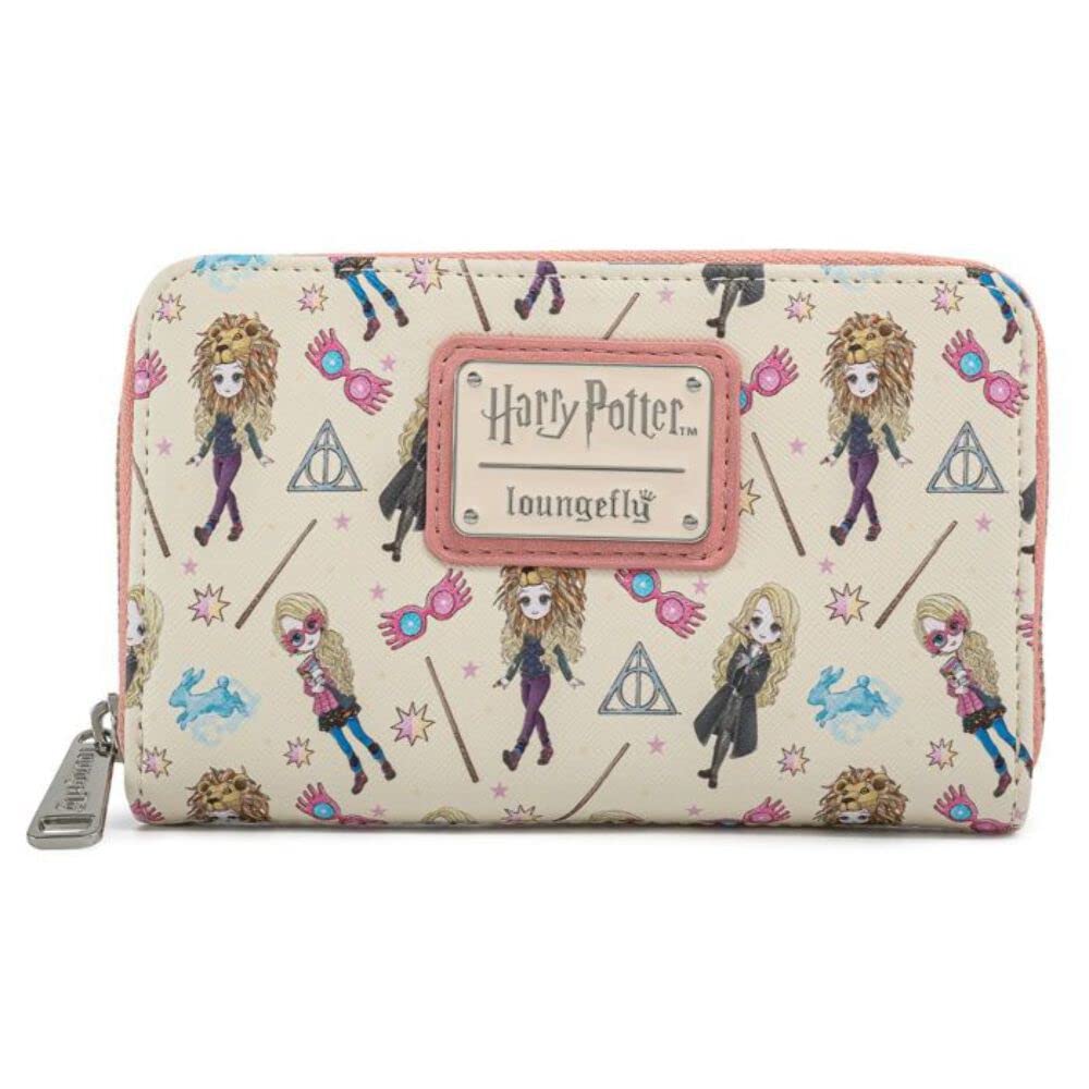 Loungefly Harry Potter Luna Lovegood AOP Zip Around Wallet - Cute Character Wallet for HP Fans, Perfect for Cosplay, Collectors & Everyday Use