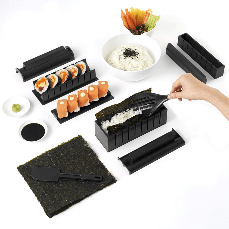 Premium DIY Sushi Making Kit - Complete Set with Bamboo Mat, Rice Paddle & Recipe Guide | Perfect for Home Cooking, Date Nights & Japanese Cuisine Lovers