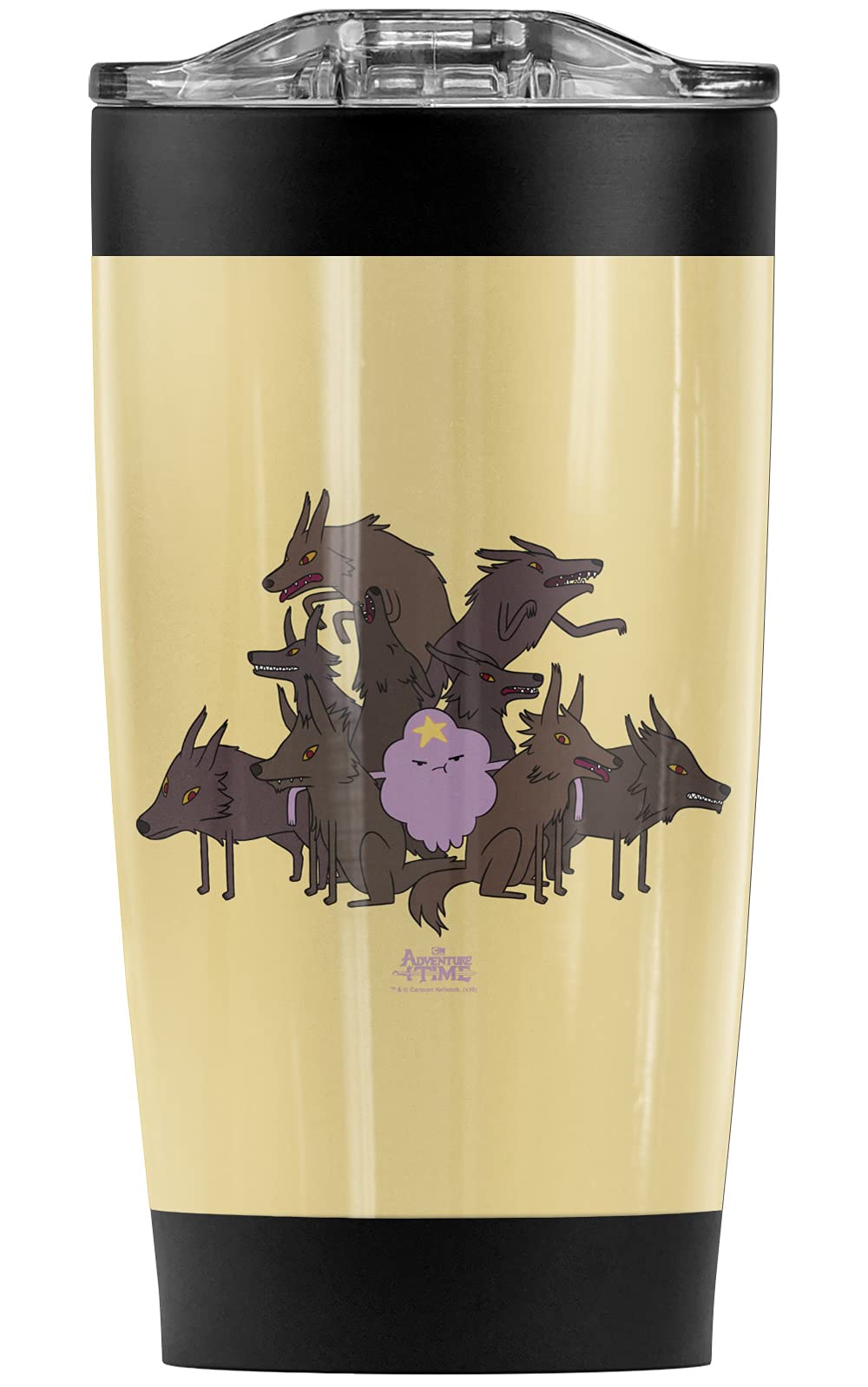 Adventure Time Lumpy Space Princess & Wolves 20oz Stainless Steel Tumbler - Vacuum Insulated Coffee Travel Mug with Leakproof Sliding Lid | Keeps Hot & Cold for 12+ Hours | Perfect for Office, Camping, Gym & Road Trips