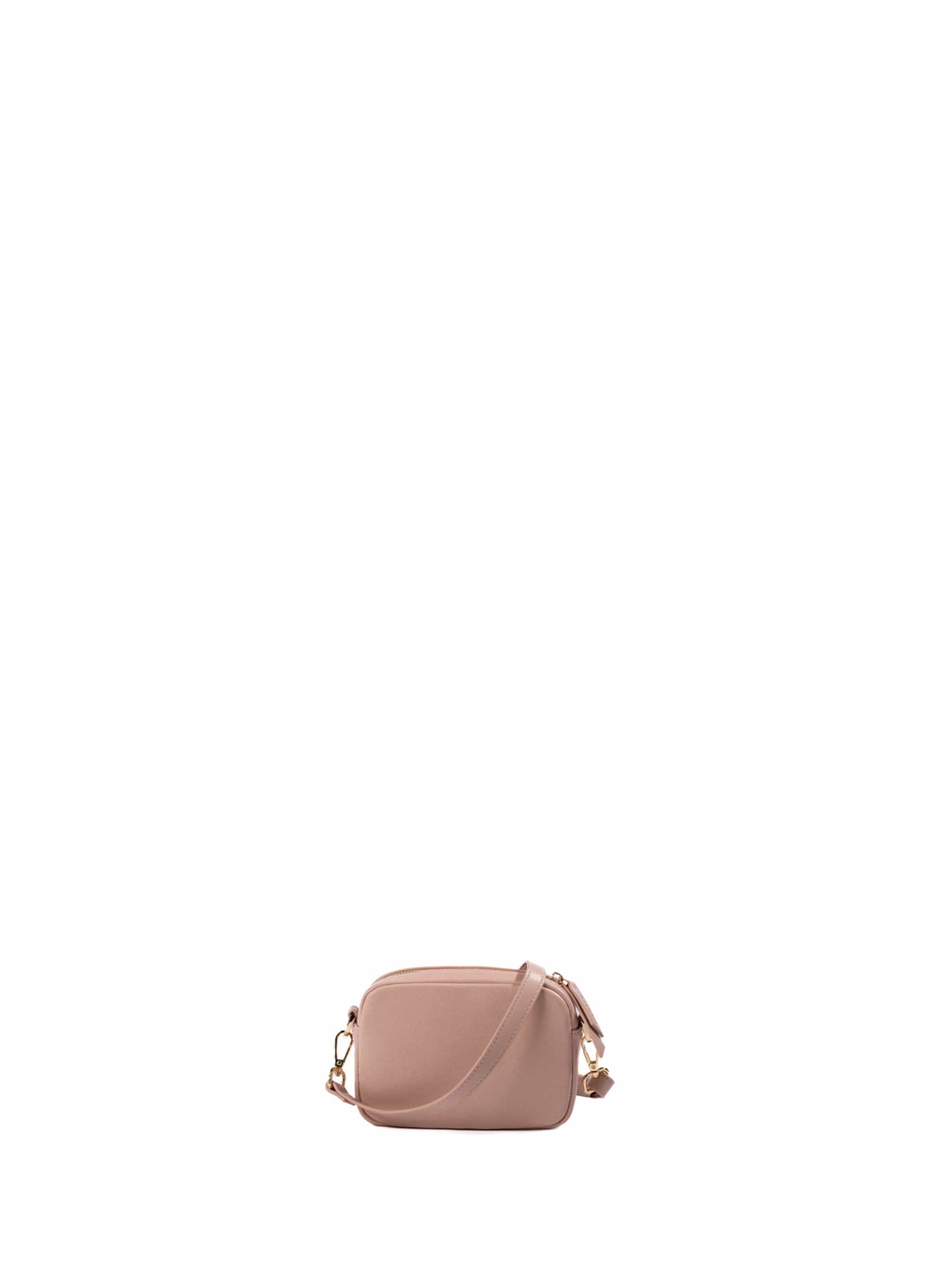 Eco-Friendly Vegan Leather Crossbody Bag for Women - Mini Recycled Purse in Nude | Perfect for Travel, Work & Everyday Use