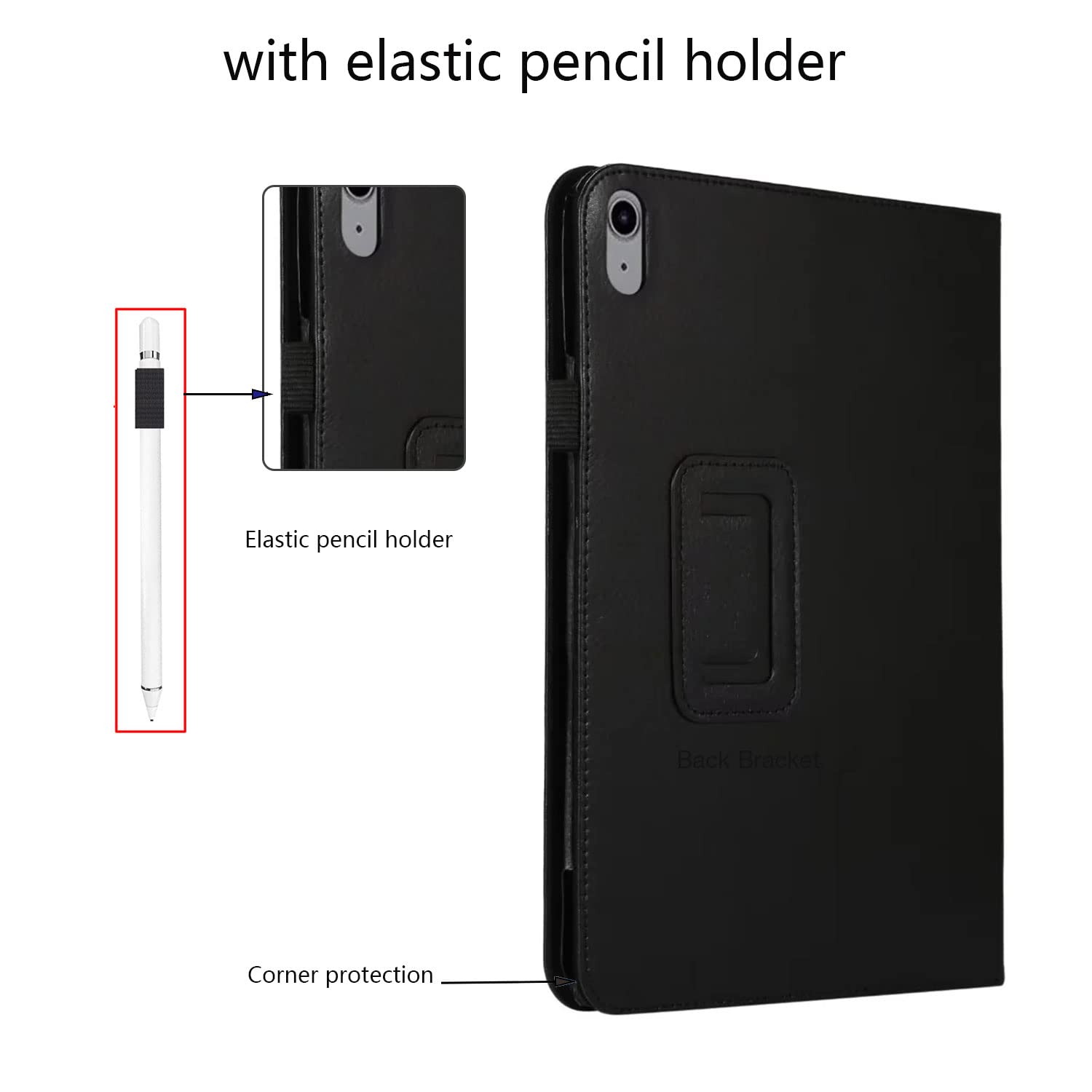 Premium Shockproof PU Leather Case for Apple iPad 10th Generation 10.9 Inch (2022) - Auto Sleep/Wake Folio Cover with Pencil Holder & Adjustable Kickstand | Perfect for Work, Study, and Travel Protection