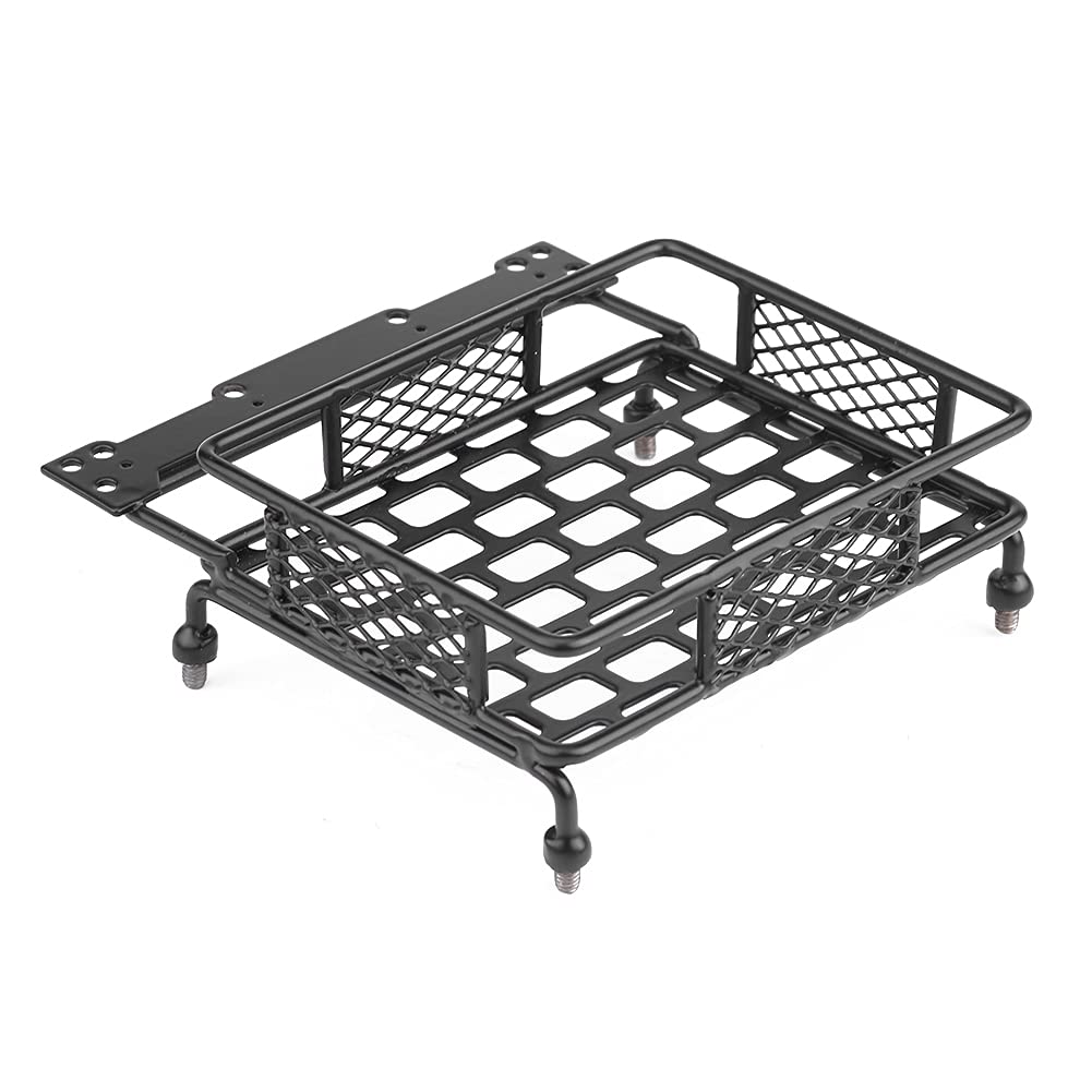 CHICIRIS Metal RC Roof Rack Luggage Carrier - Heavy Duty Steel Roof Rack Accessory for Toy Vehicles & RC Cars (Small Size) - Perfect for Outdoor Adventures, Camping Gear Storage & RC Car Customization