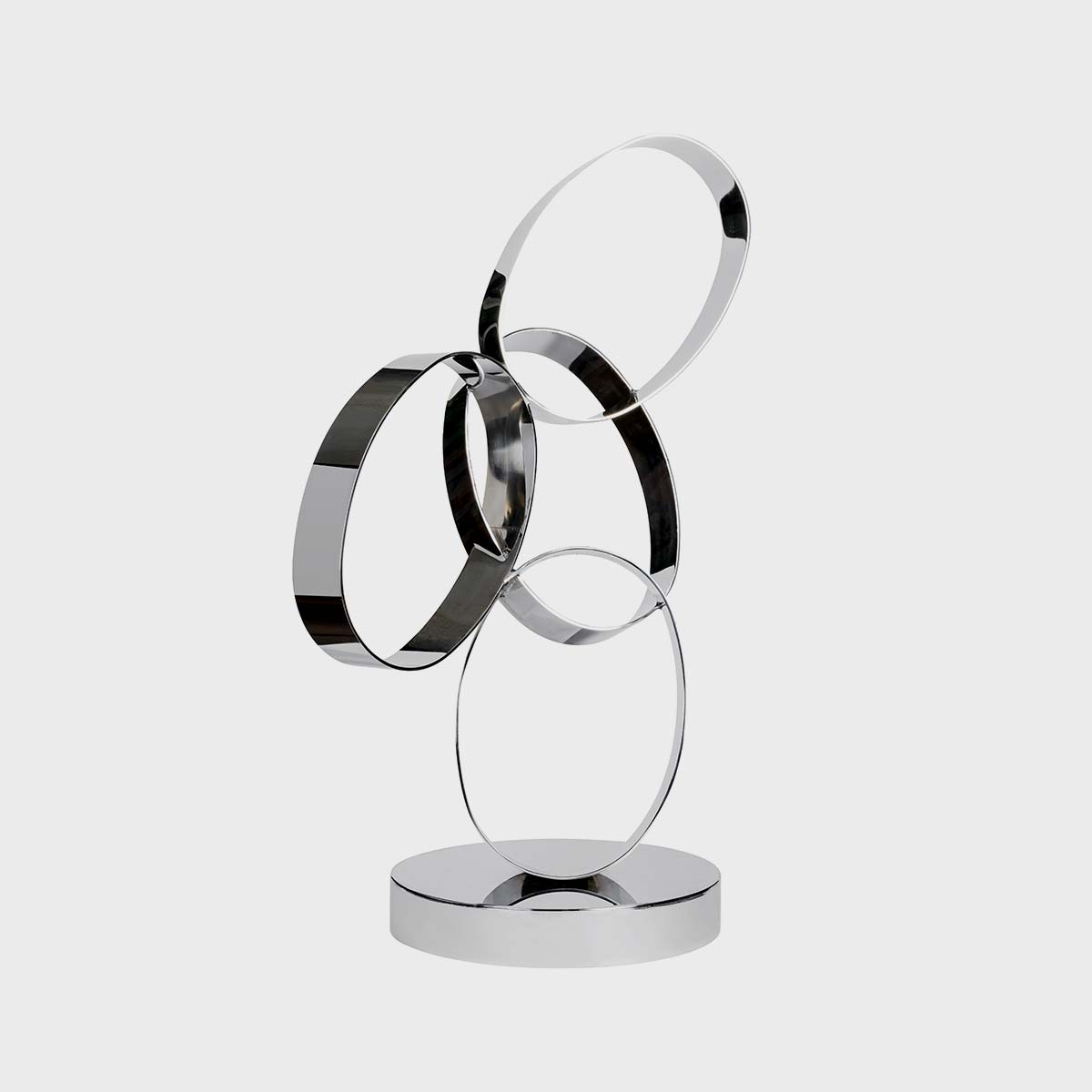 Iron Ribbon 26 Sculpture - Modern Abstract Metal Art for Home & Office Decor - Perfect for Living Room, Bedroom, or Garden Display