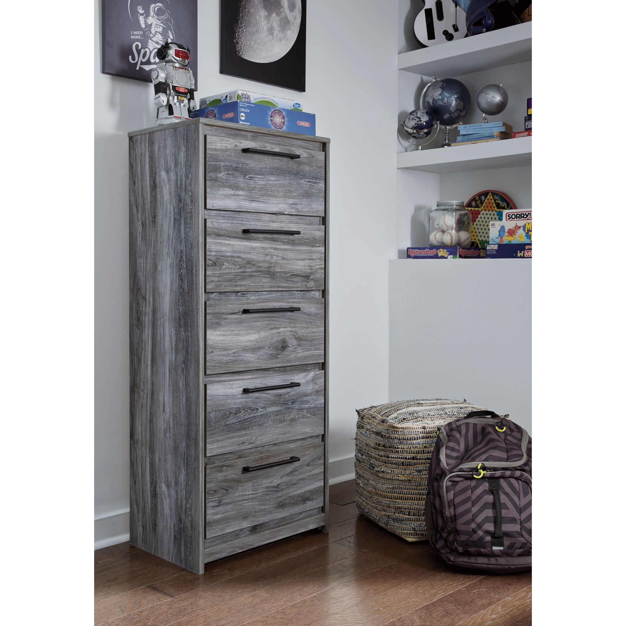 Baystorm Chest Storage Organizer - Gray Closet Organizer for Bedroom, Closet, and Office | Space-Saving Storage Solution for Clothes, Shoes, and Accessories