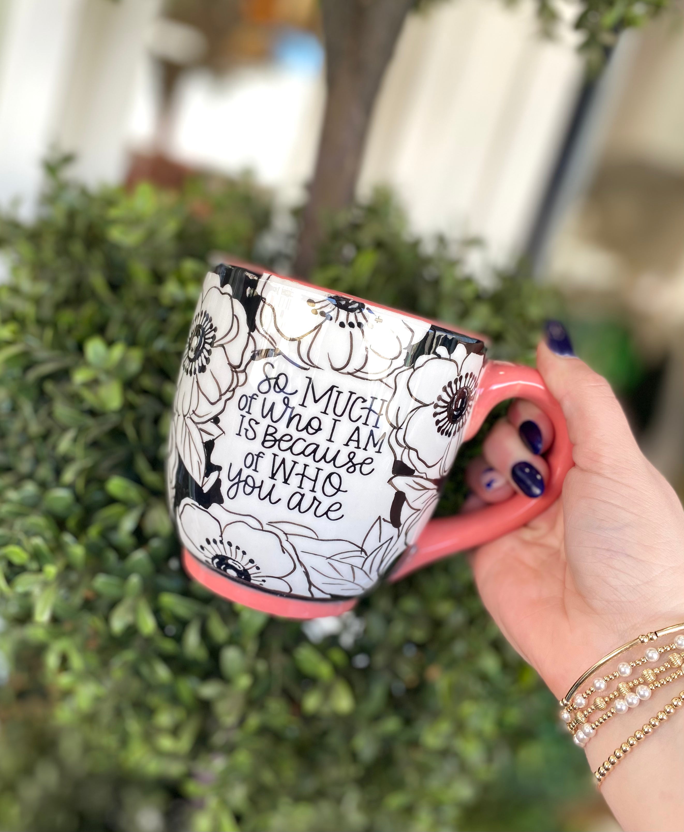Personalized Because of Who You Are Mom Mug - Heartwarming Gift for Mother's Day, Birthday & Special Occasions - Perfect for Coffee, Tea & Hot Chocolate at Home or Office