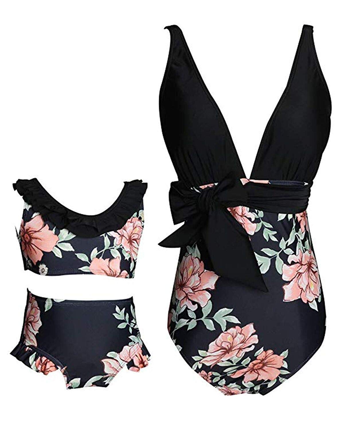 Mommy and Me Matching Swimsuits - Women's & Girls' One Piece Bathing Suits for Family Beach Vacations | Mother Daughter Swimwear for Pool Parties & Summer Outings