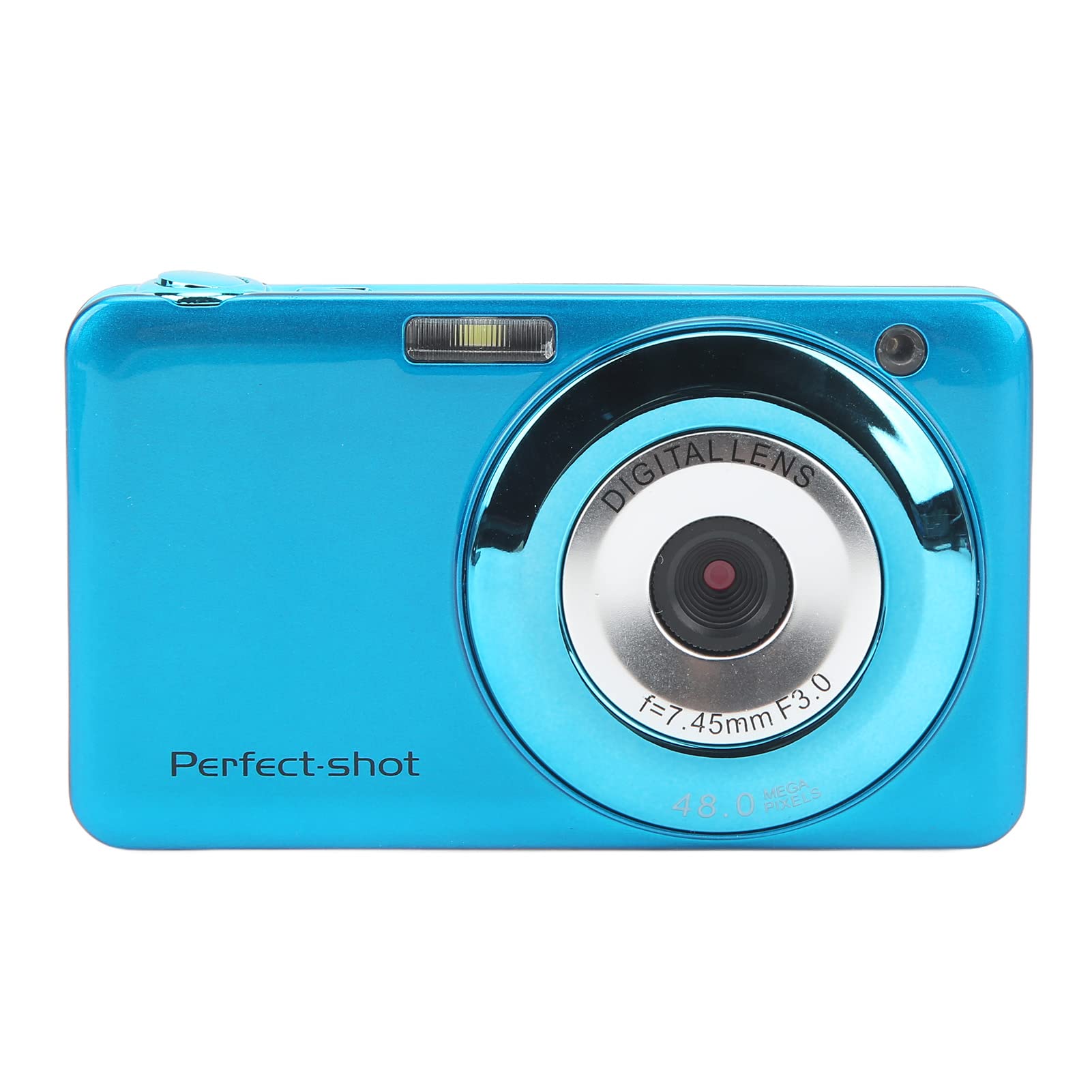 8x Zoom 48MP HD Mini Digital Camera for Kids & Beginners - 2.7in Compact Travel Camera with Auto Focus (Blue) | Perfect for Family Outings, School Projects & Vacation Photography
