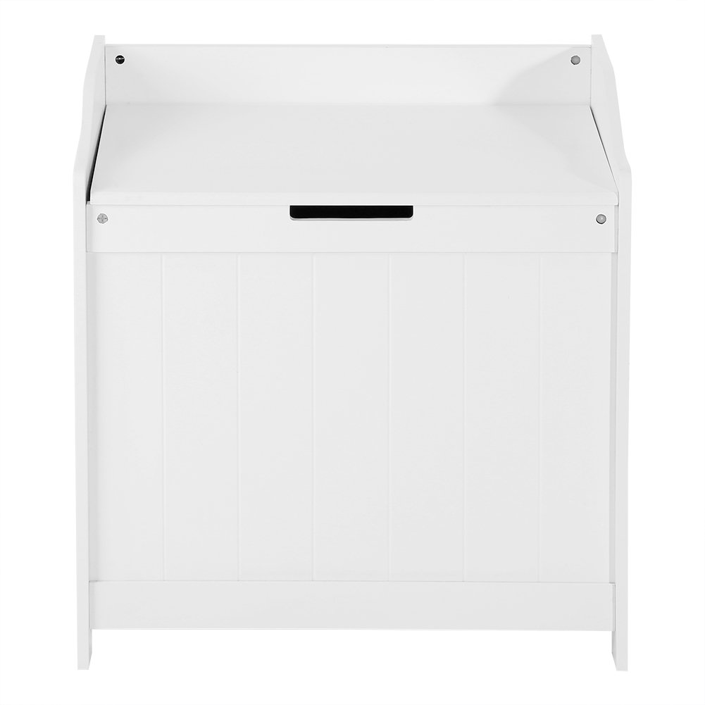 1Pc White Kids Toy Storage Box - Laundry Basket & Clothes Organizer for Books & Toys - Perfect for Nursery, Playroom & Home Organization