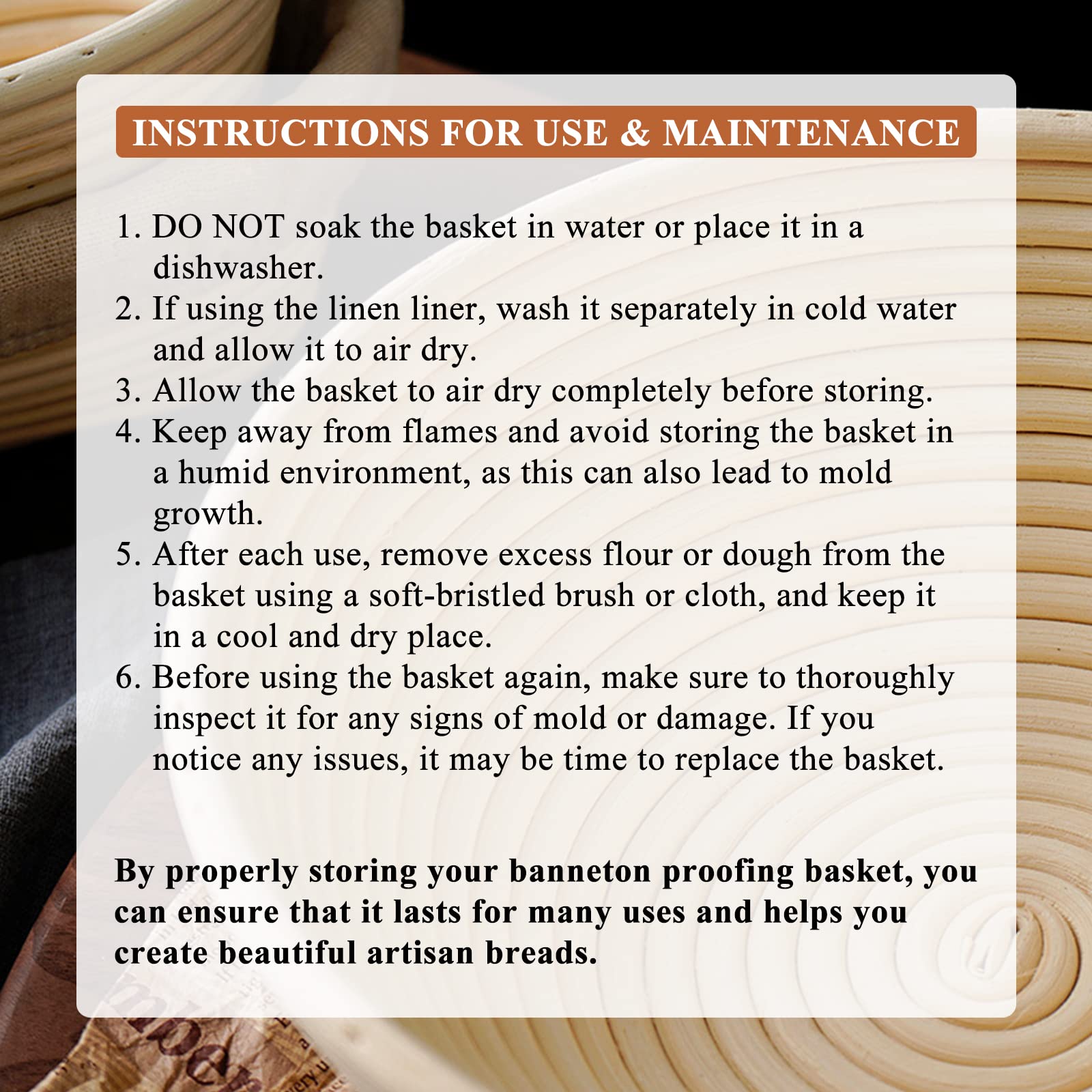 Banneton Bread Proofing Basket - 2 Pack 8.5 Inch Round Rattan Bread Bowls with Linens for Artisan Sourdough Baking | Perfect for Home Bakers & Professional Chefs | Ideal for Bread Making, Proofing Dough & Creating Beautiful Loaves