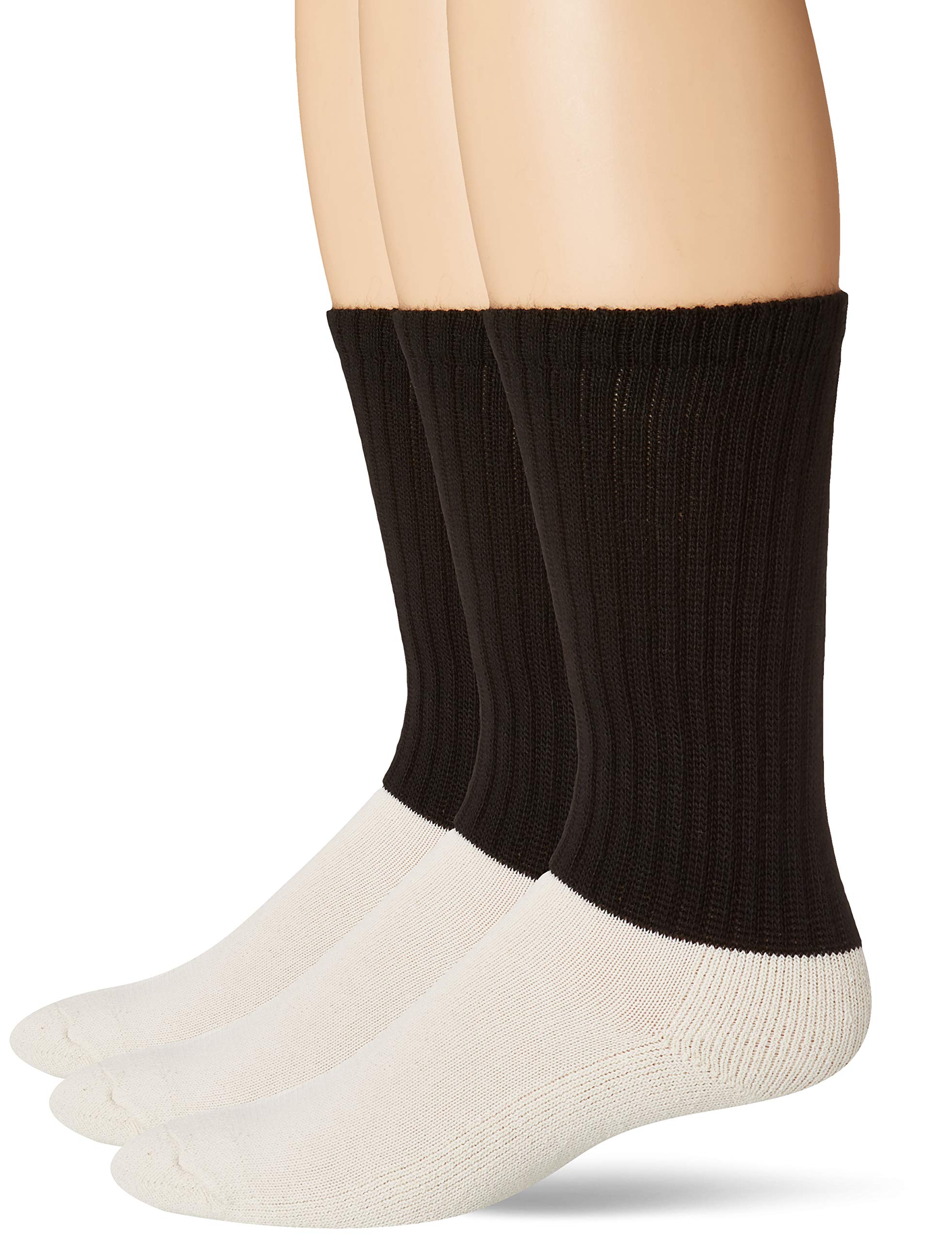 Jefferies Men's Military Acrylic Rib Crew Boot Socks 3 Pack - Warm & Durable Winter Socks for Hiking, Work Boots & Outdoor Activities