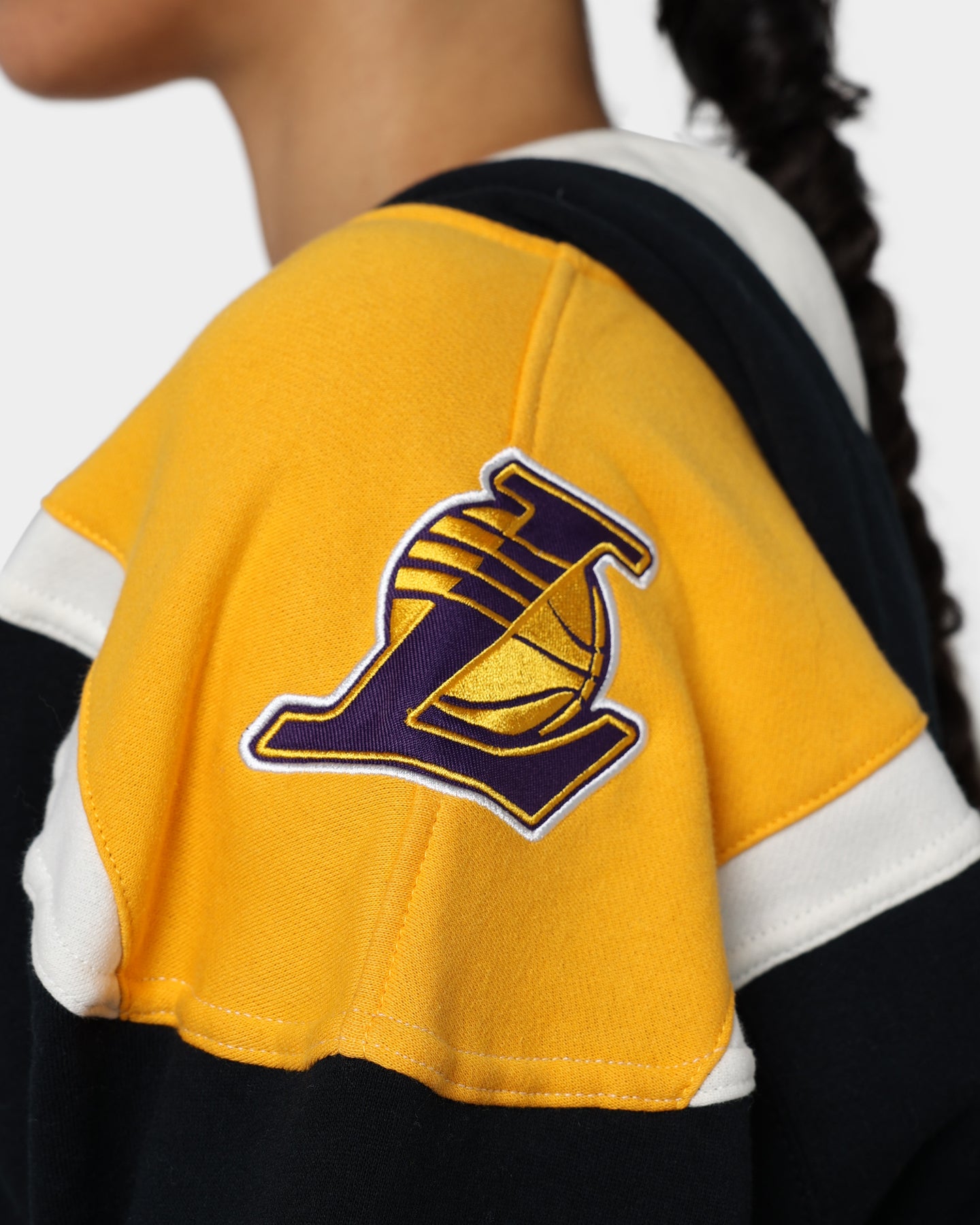 47 Brand Los Angeles Lakers Superior Lacer Hoodie - Jet Black/Gold - Men's NBA Basketball Fan Apparel for Game Day & Casual Wear