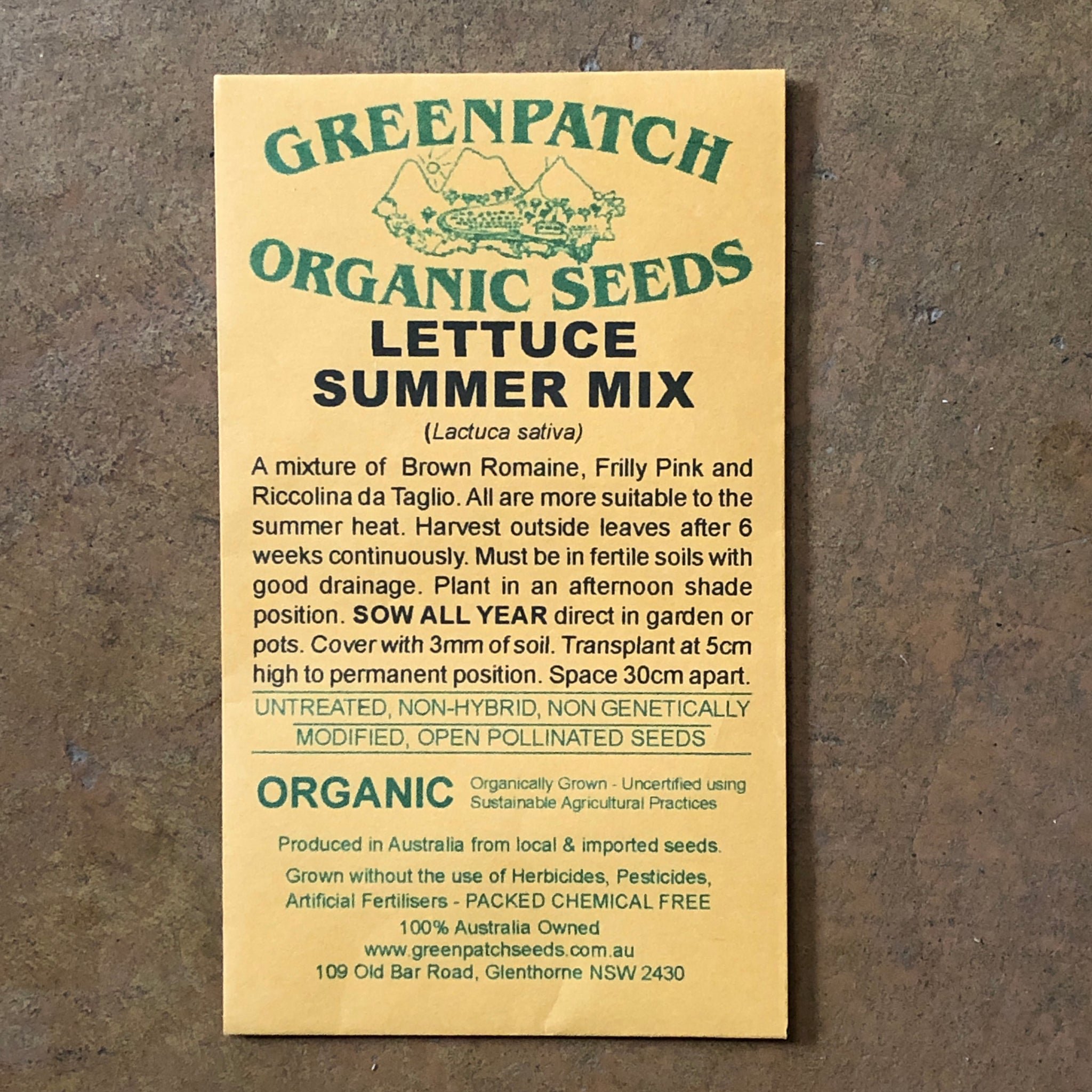 Organic Lettuce 'Summer Mix' Seeds - Non-GMO, Heirloom Variety for Home Garden - Perfect for Salads, Sandwiches, and Fresh Eating