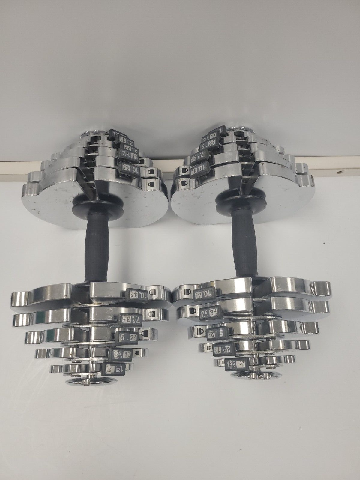 Iron Man Lever Lock Adjustable Dumbbells 55lbs Each - Home Gym Equipment for Strength Training & Weight Lifting
