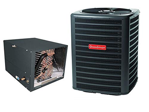 Goodman 4 Ton 13 SEER Air Conditioner Bundle with CHPF4860D6 Furnace - GSX130481 - Energy Efficient HVAC System for Home Cooling & Heating | Perfect for Residential Use in Hot Climates