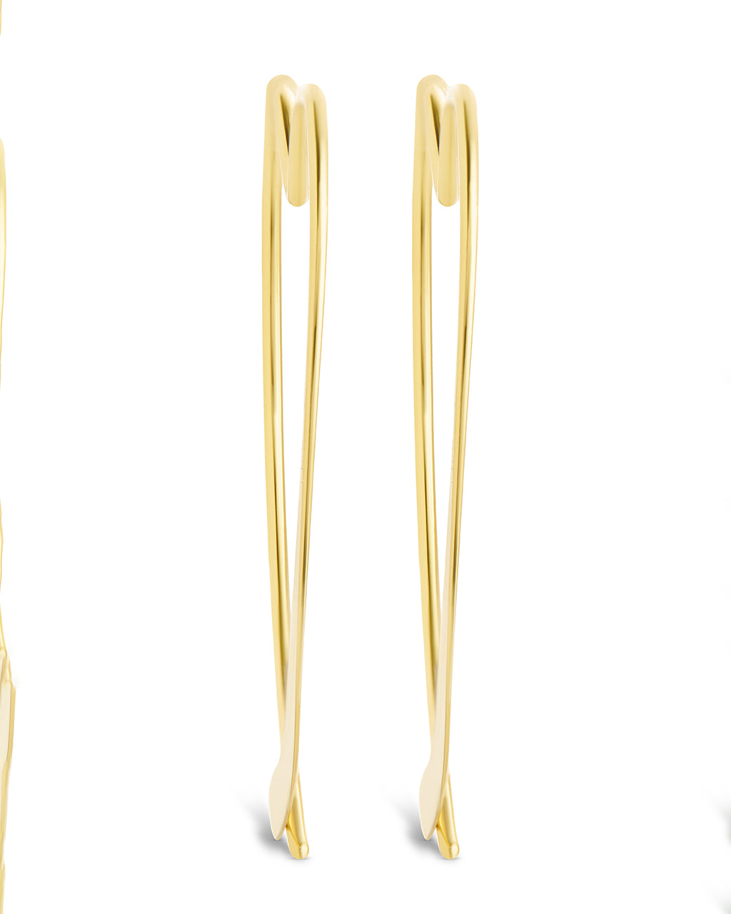 Rorie Heart Threader Hoops - Dainty Gold Earrings for Women, Minimalist Heart-Shaped Threader Earrings for Everyday Wear | Perfect for Date Night, Office & Casual Outfits