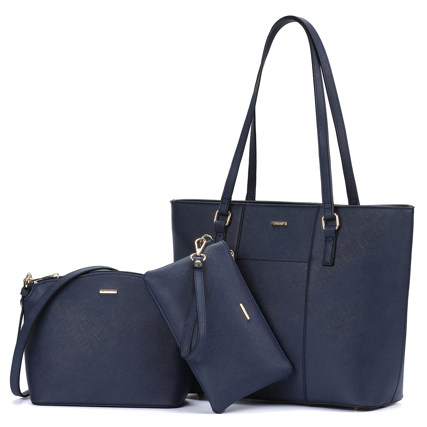 LOVEVOOK Women's Fashion Handbags Set - 3 Piece Tote & Shoulder Bags for Work, Travel & Daily Use | Stylish Purses for Women
