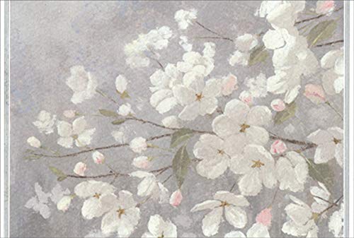 Sympathy Card with Small White Flowers on Branches - Funeral Condolence Greeting Card for Loss of Loved One - Perfect for Memorial Services & Bereavement Gifts
