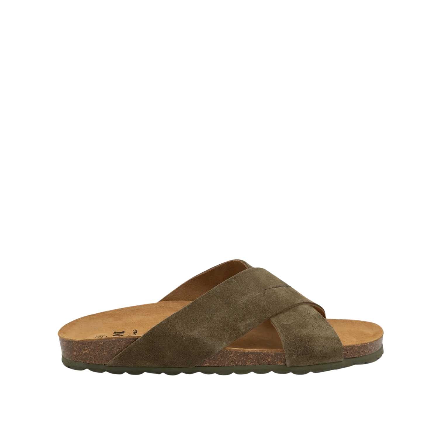 Men's Plain Leather Open Toe Bio Sandals - Comfortable & Breathable Summer Footwear for Beach, Pool & Casual Outings