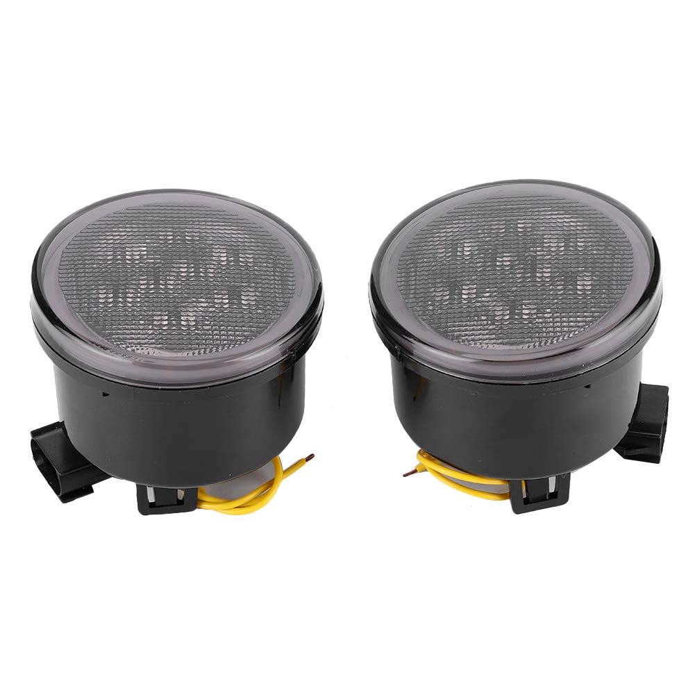 LED Amber Turn Signal Light - High Visibility Round Grille Driving Lamp for Jeep Wrangler | Durable & Bright Replacement Bulbs | Perfect for Off-Road Adventures & Night Driving