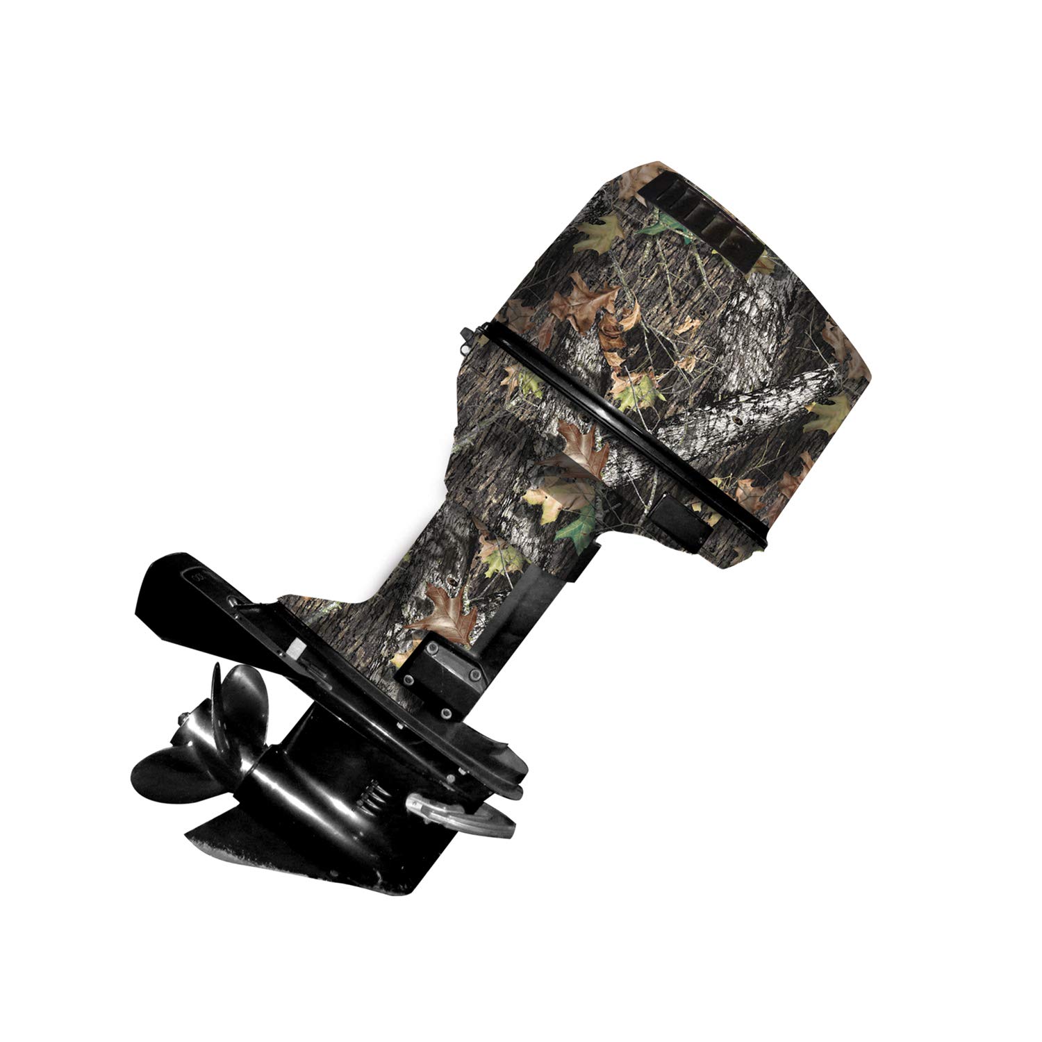 Mossy Oak Camouflage Boat Motor Wrap Kit - Easy to Install Vinyl Decal for Outboard Motors 40 HP or Less - Matte Finish Camo Design for Hunting & Fishing Boats