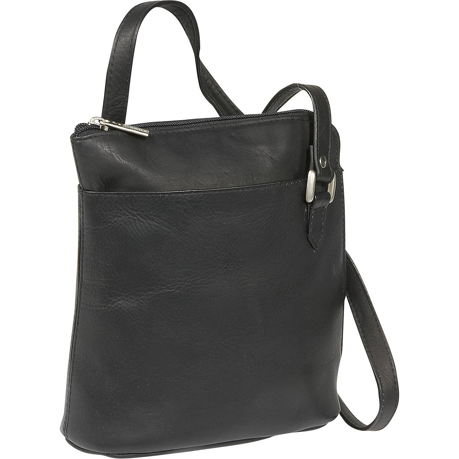 Le Donne Genuine Leather L-Zip Crossbody Shoulder Bag for Women | Fashionable & Durable Handbag for Daily Use, Travel & Shopping