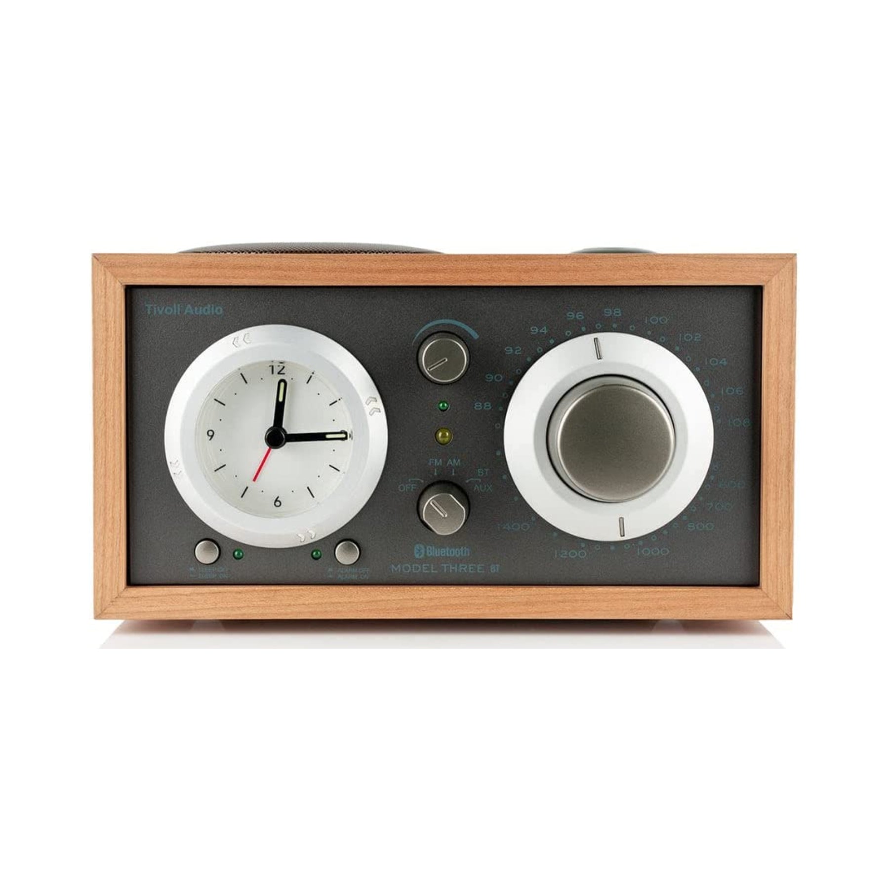 Tivoli Audio Model Three BT - Premium Bluetooth Tabletop Radio with High-Quality Sound for Home, Office, and Bedroom Use