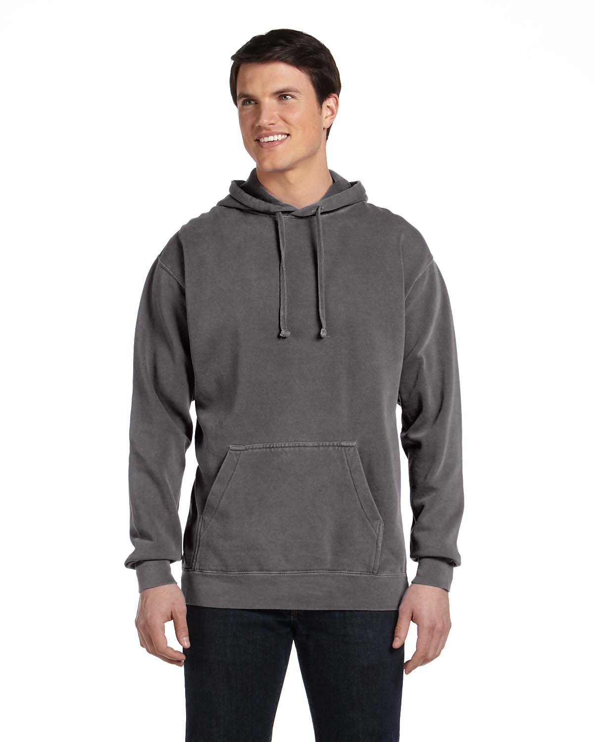 Comfort Colors 9.5 oz Garment-Dyed Pullover Hoodie for Men & Women | Soft Vintage Style Sweatshirt | Perfect for Casual Wear, Gym, and Outdoor Activities