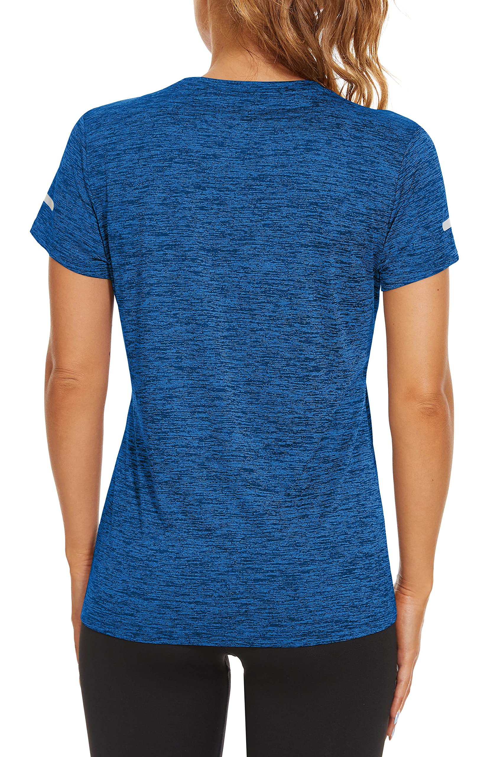TACVASEN Women's Quick Dry Athletic T-Shirt - Short Sleeve Moisture Wicking Hiking & Running Top - Breathable Crew Neck Workout Shirt for Fitness, Yoga & Outdoor Activities